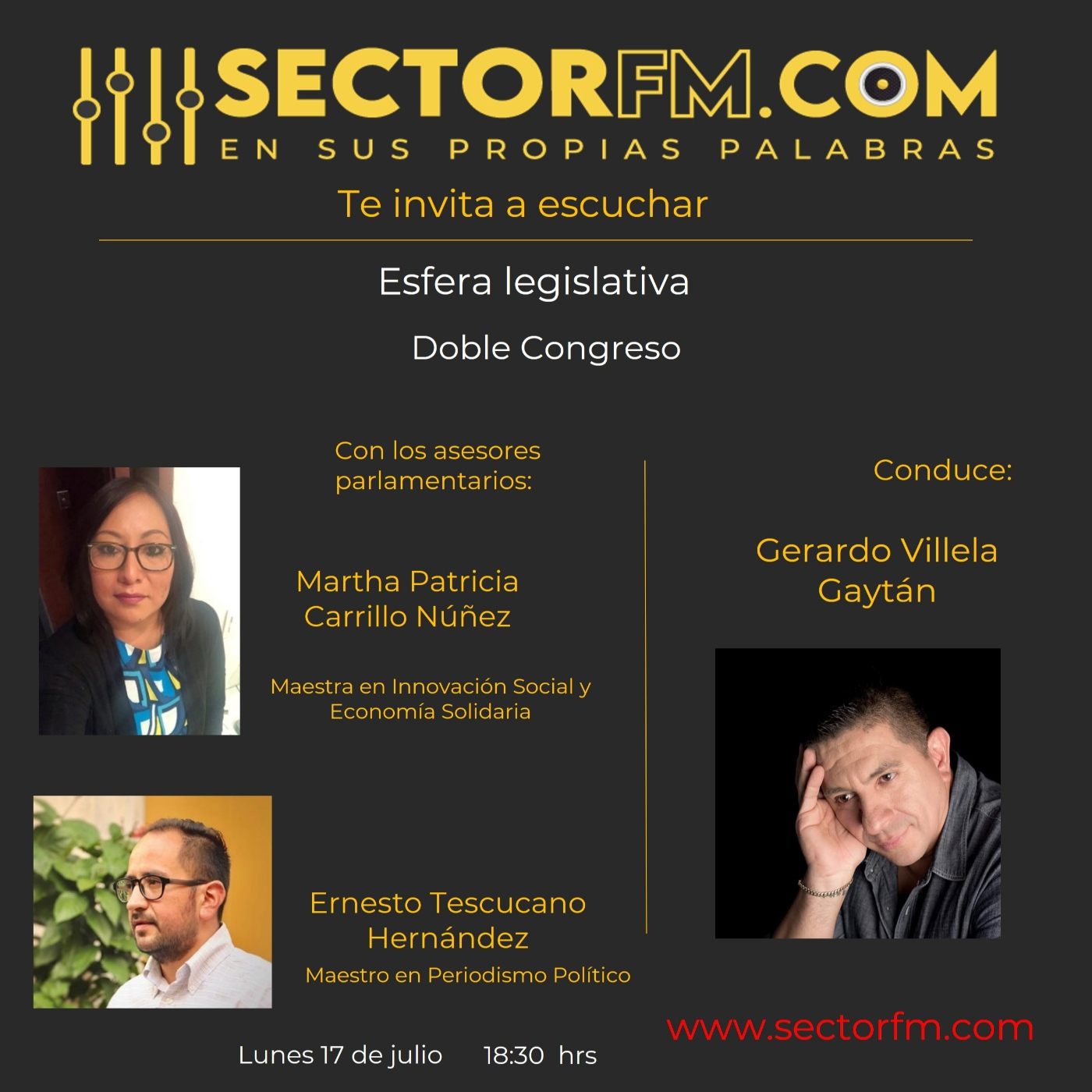 Esfera Legislativa Doble Congreso con Matha Núñez y Ernesto Tescucano 17-07-23 episode artwork
