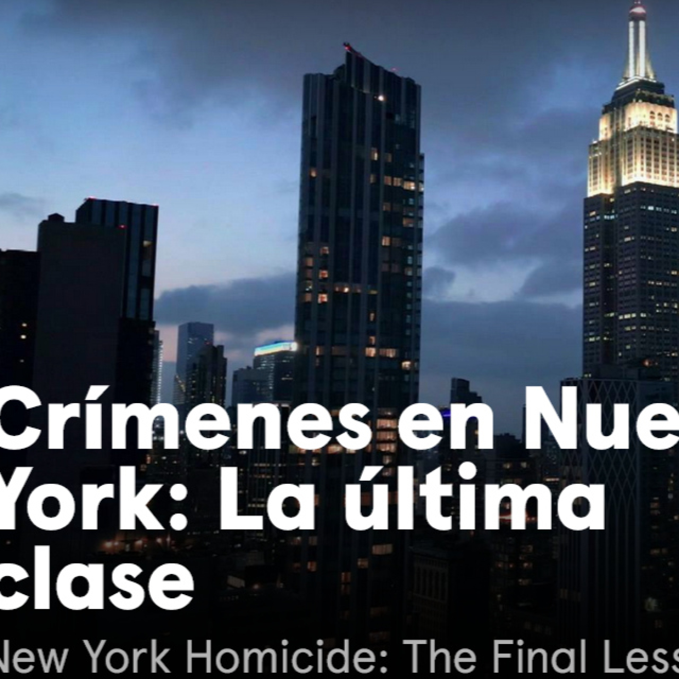 Crímenes en Nueva York T2: La última clase · Ciencia forense mortal
