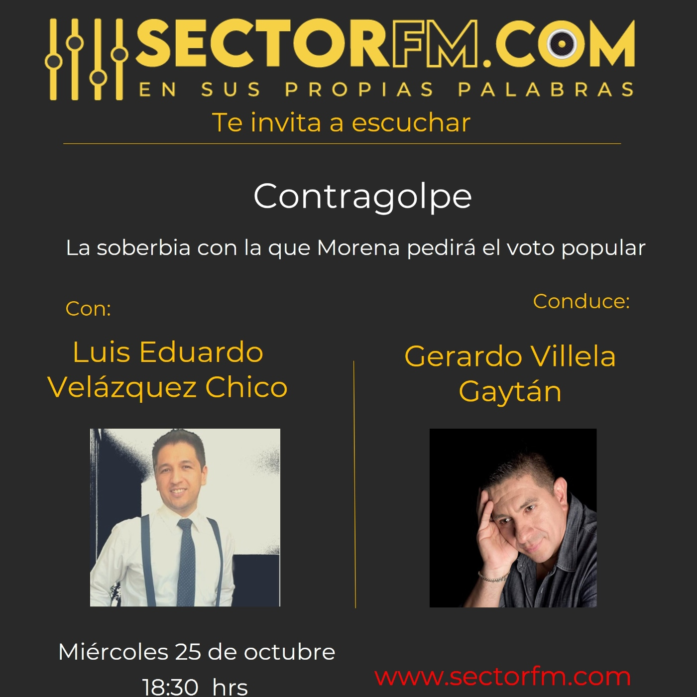 Contragolpe con Luis Eduardo Velázquez La soberbia de la 4T 25-10-23 episode artwork