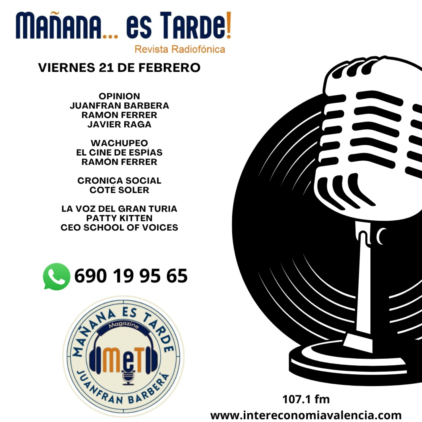 MAÑANA ES TARDE!!! MET 21 DE FEBRERO DE 2025 UN WACHUPEO DE ESPÍAS, COTÉ SOLER Y SU CRÓNICA LA FINAL DE SCHOOL OF VOICES episode artwork