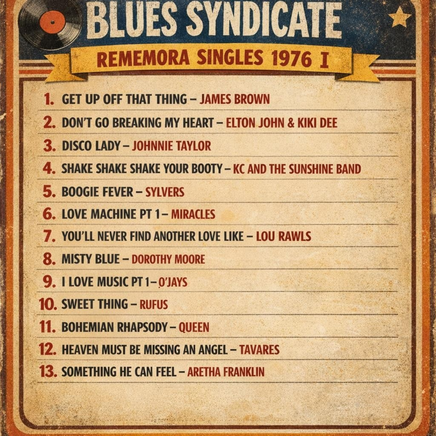 REMEMORA SINGLES 1976 I