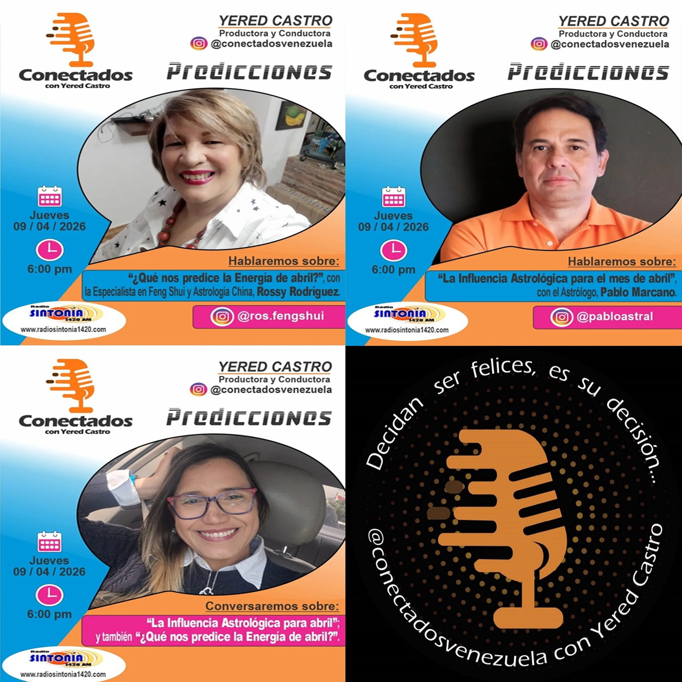 "LA INFLUENCIA ASTROLÓGICA PARA ABRIL"; y también "¿QUÉ NOS PREDICE LA ENERGÍA DE ABRIL?".