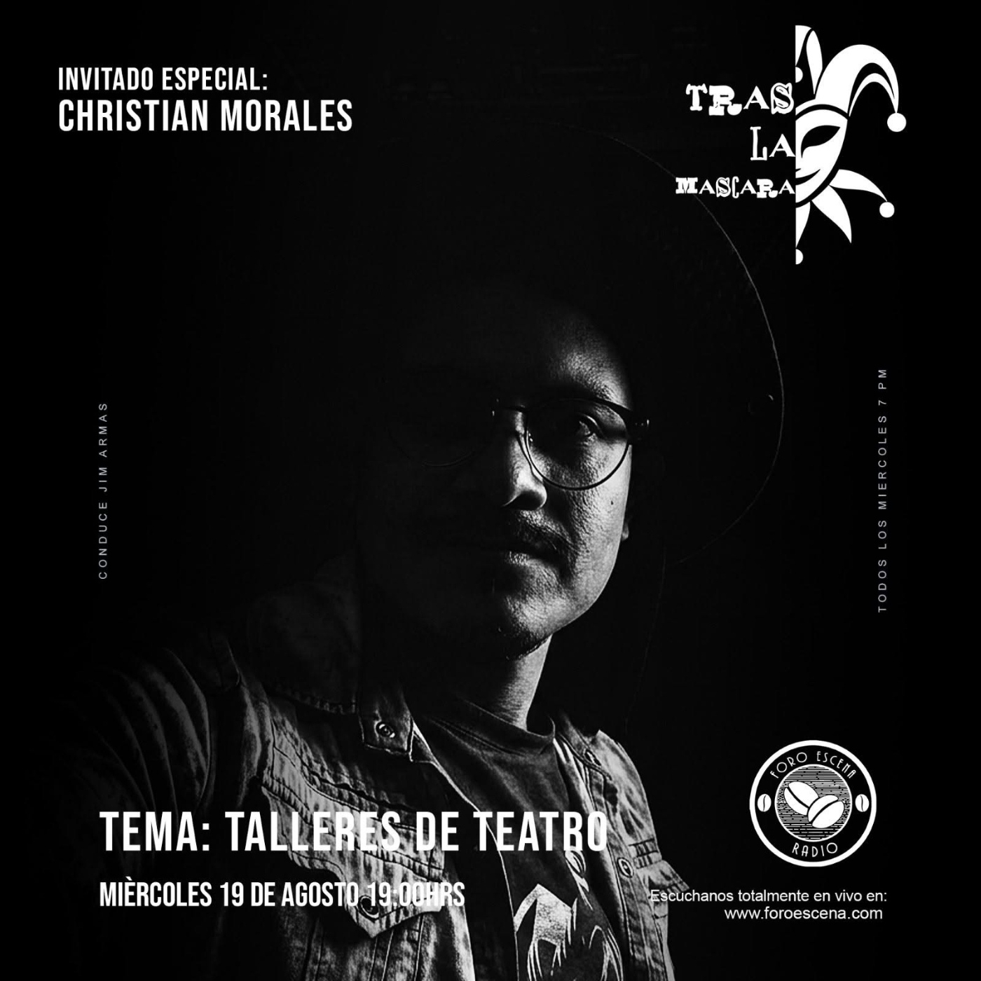 Tras La Mascara I Episodio 9 I Invitado especial Christian Morales l I Miércoles 19 de Agosto episode artwork