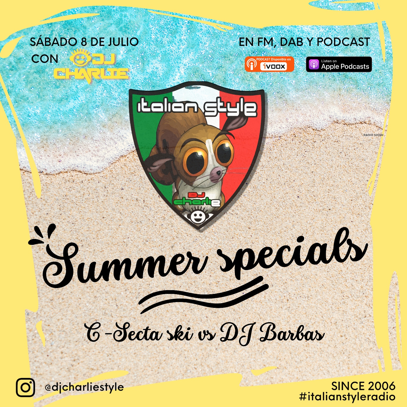 ITALIAN STYLE radio show 889 08-07-2023 episode artwork