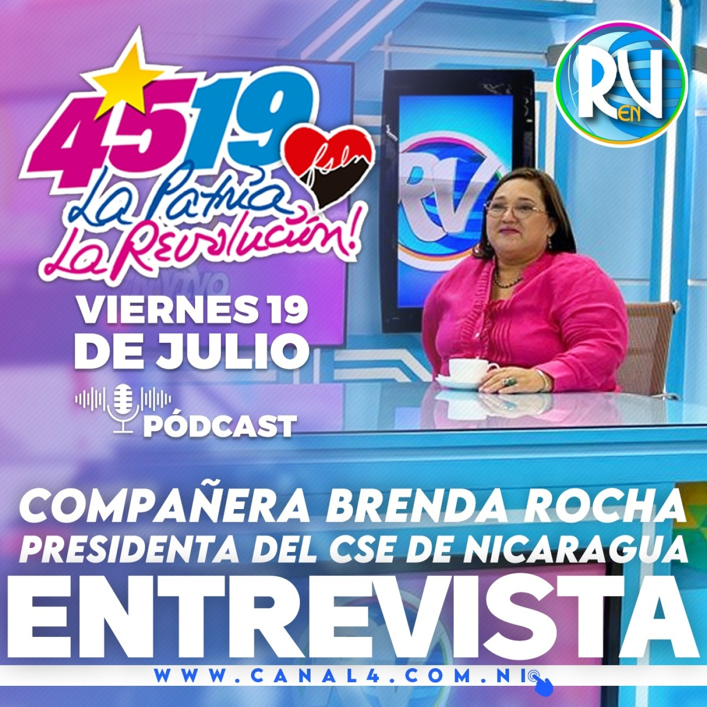 Magistrada presidenta del CSE Brenda Rocha en la Revista En Vivo – 19 de julio del 2024 episode artwork