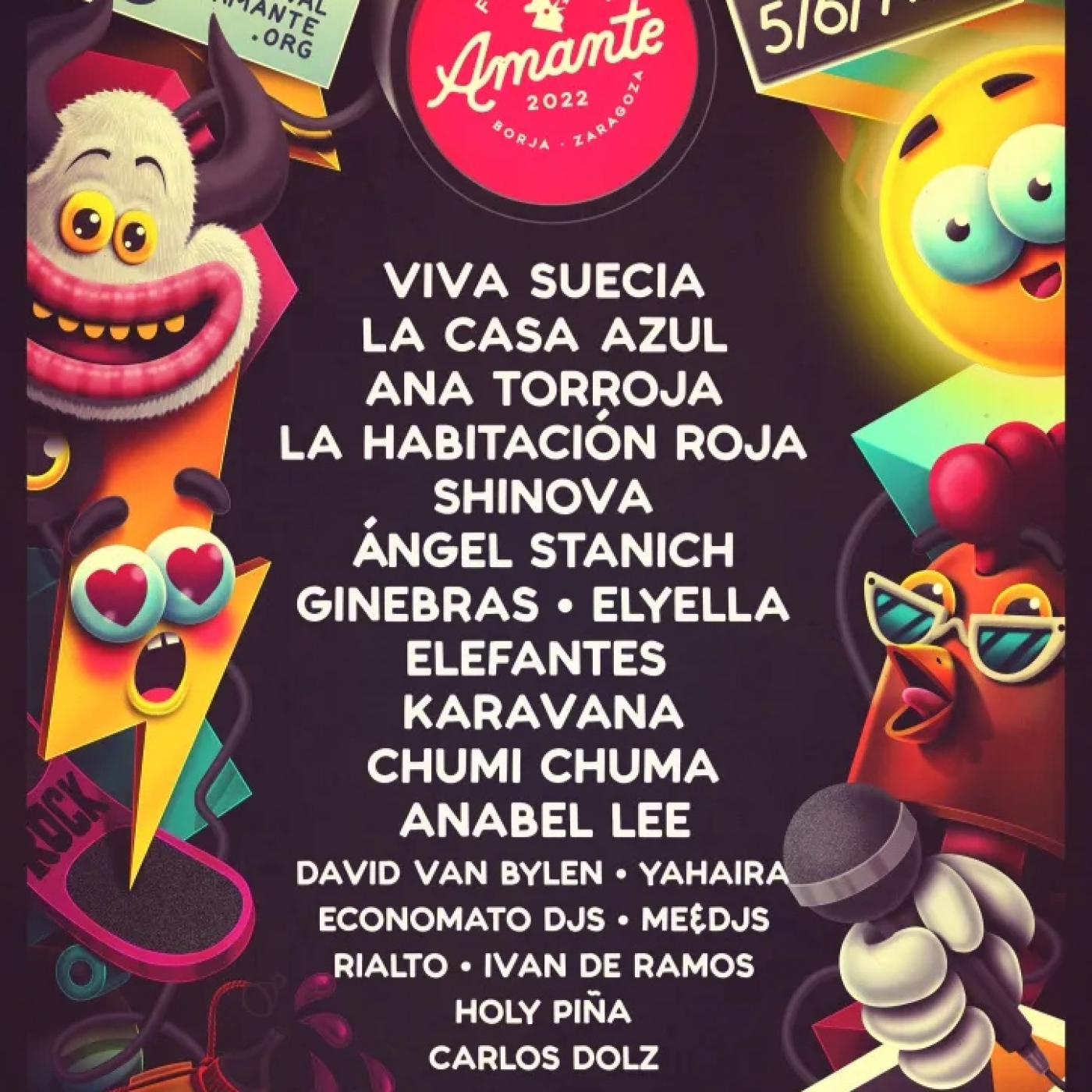 Musica y Palabras 135 - Festivales - AMANTE - BORJA -