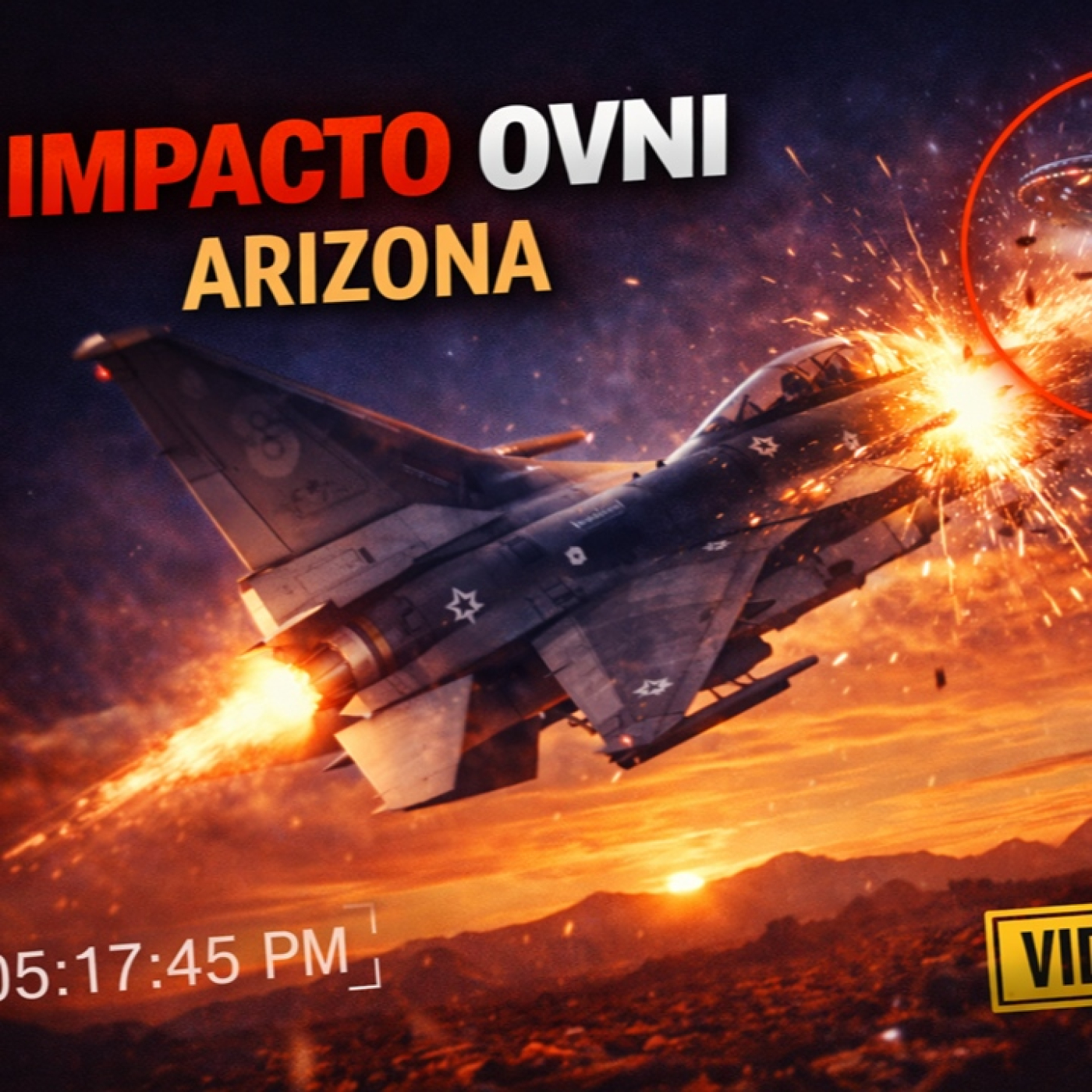LOS DESVELADOS - COLISIONA OVNI CON AVION MIITAR EN ARIZONA