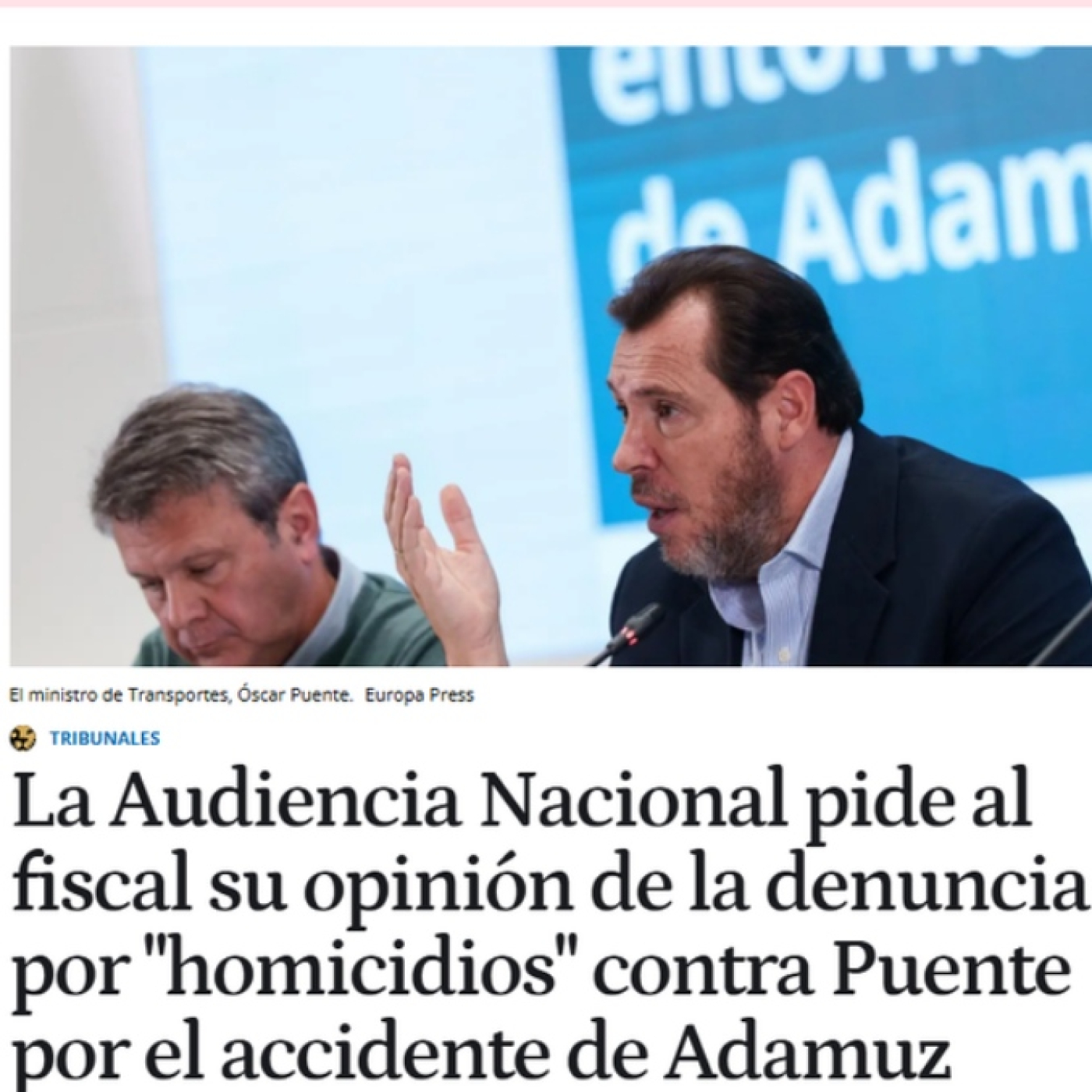 Horizonte diario 2 (27/01/2026): Luto en Adamuz · Denuncia por "homicidios" contra Puente por el accidente de Adamuz