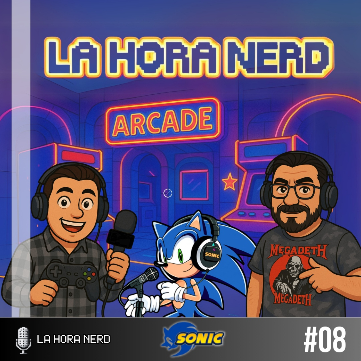 La Hora Nerd #08 ‐ Sonic episode artwork