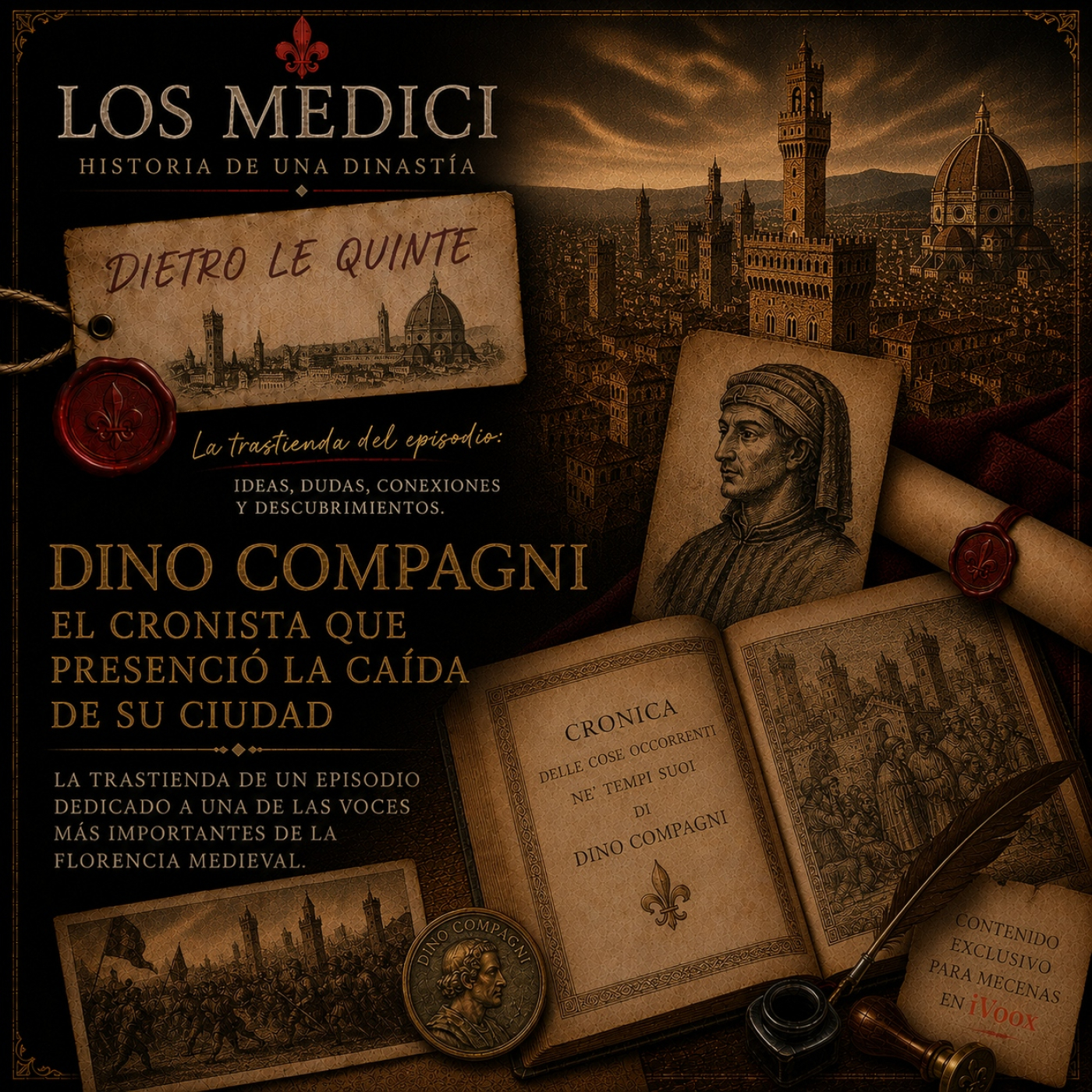 Dietro le quinte - Dino Compagni, el cronista que presenció la caída de su ciudad. - Episodio exclusivo para mecenas episode artwork