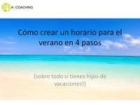 4 pasos para crear un horario semanal y disfrutar del verano