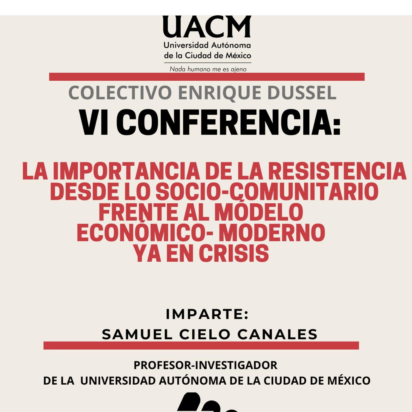 Ciclo Conferencias 2020 - C. Enrique Dussel