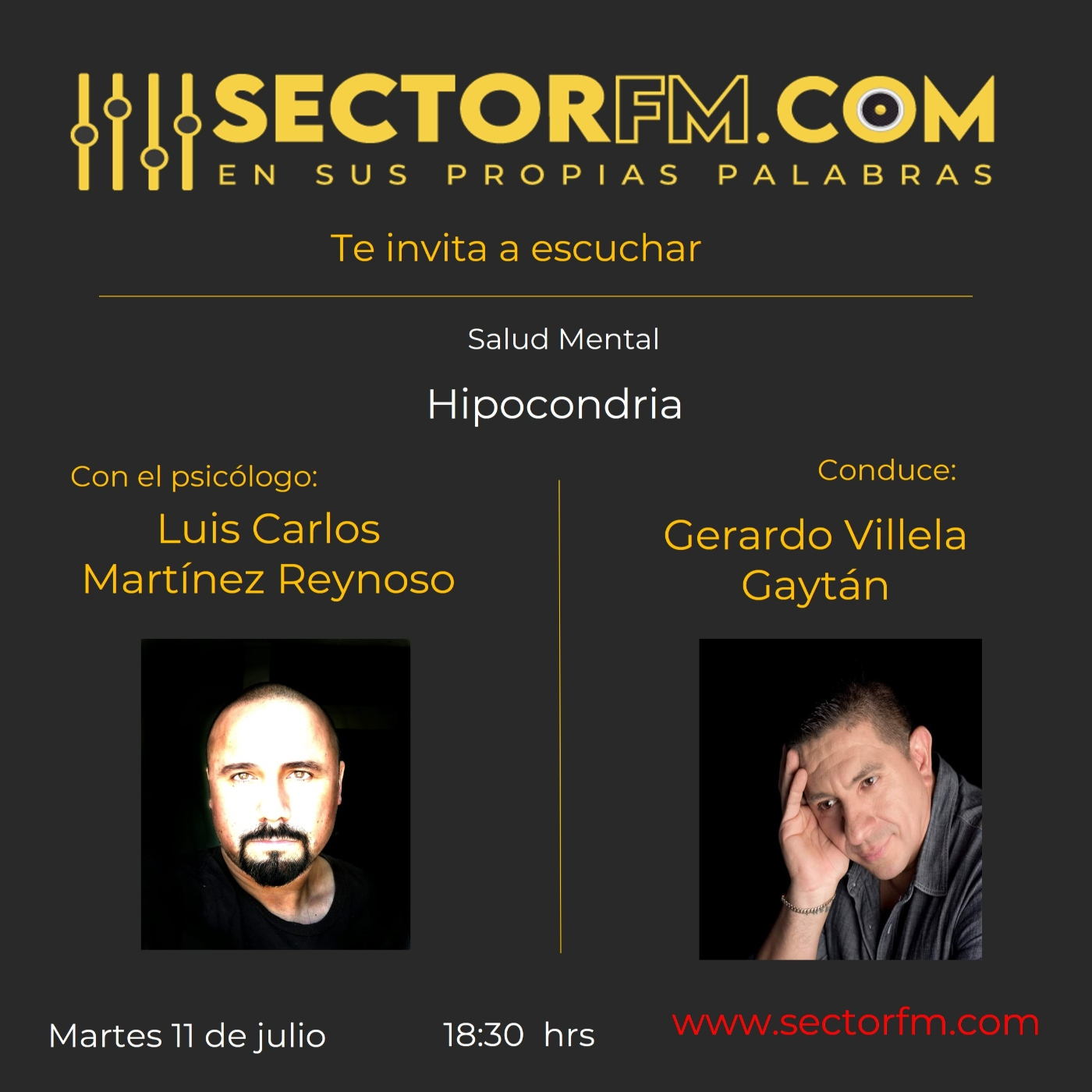 Hipocondria con el psicólogo Luis Carlos Martínez Reynoso 11-julio-2023 episode artwork