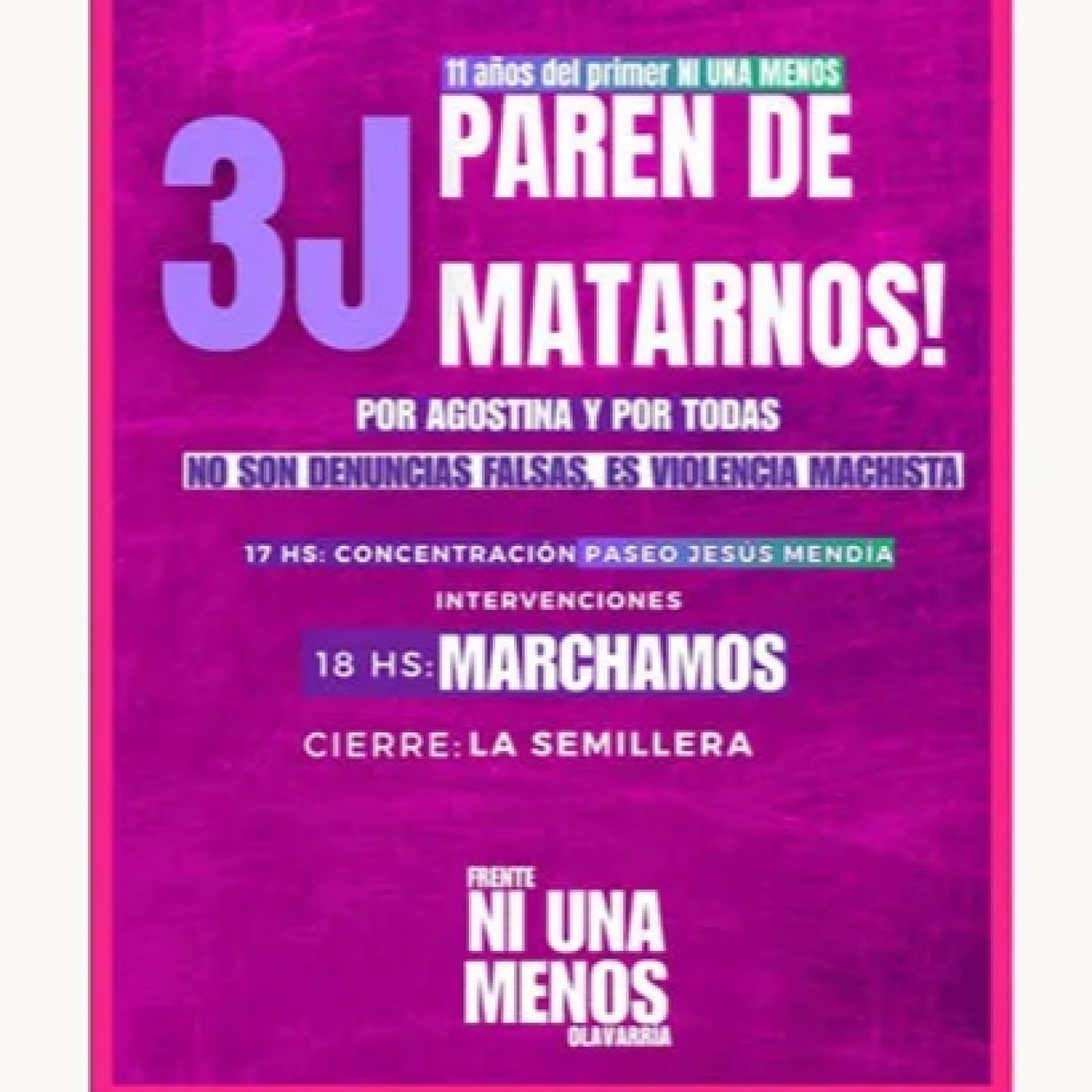 En Avenidas / Marianela Da Cruz / Marcha por el 3J episode artwork