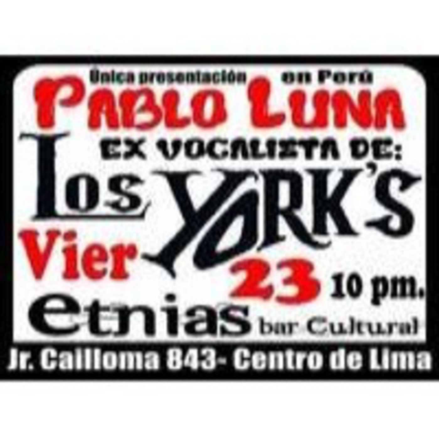 Súper especial de Pablo Luna (LOS YORKS) RADIO BACÁN episode artwork