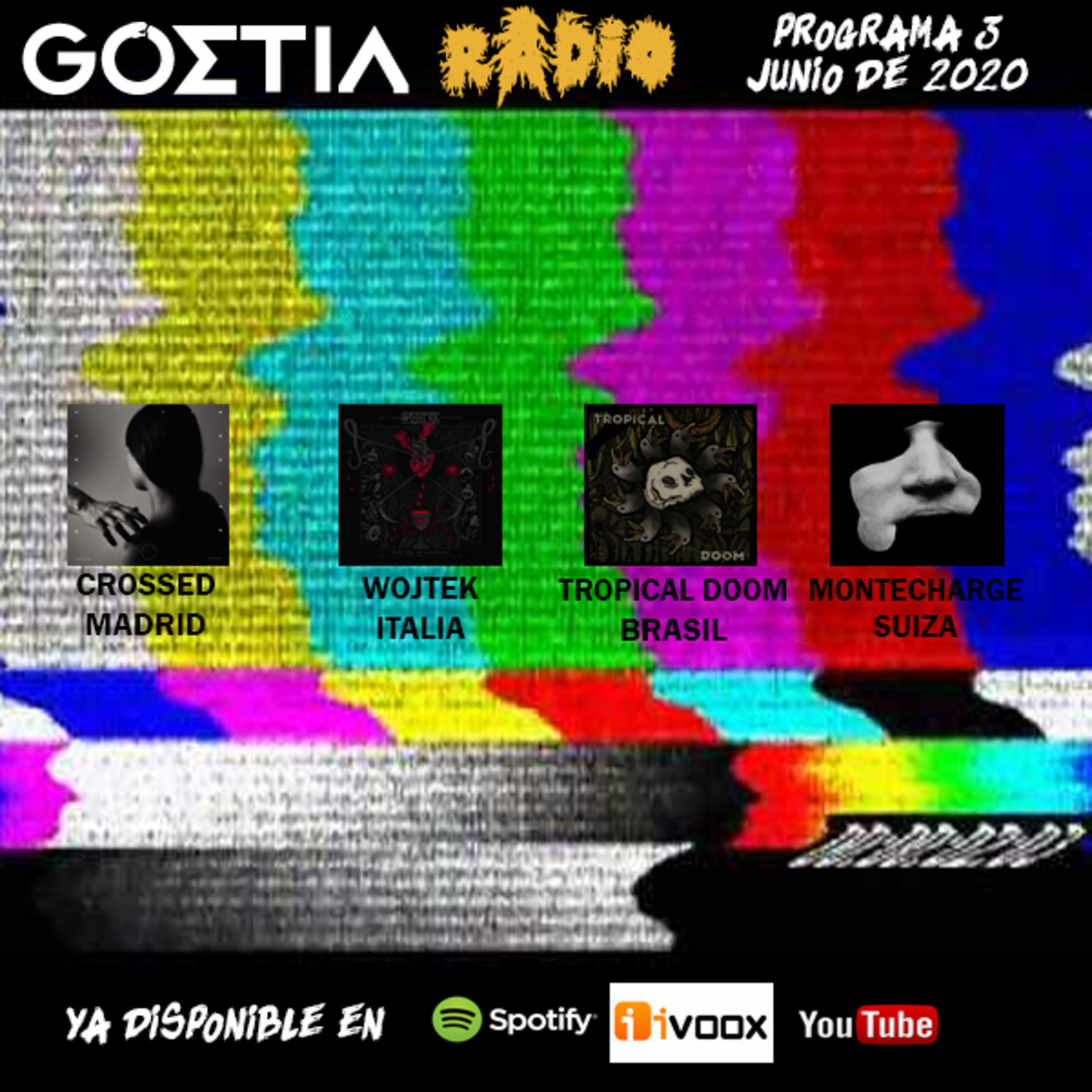 Programa 3 + Crossed + Tropical Doom + Wojtek + Montecharge + 01 de junio de 2020 episode artwork