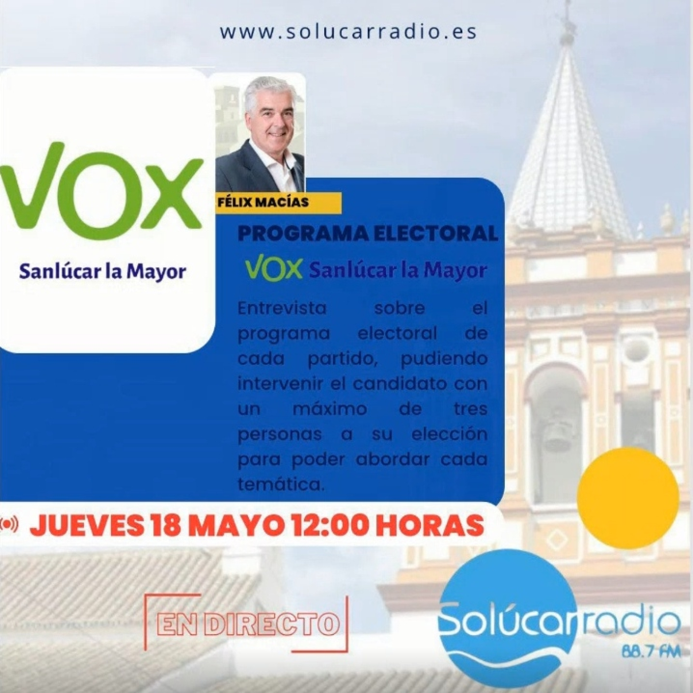 RONDA DE ENTREVISTAS ELECTORALES ¨Grupo VOX Sanlúcar la Mayor¨ episode artwork