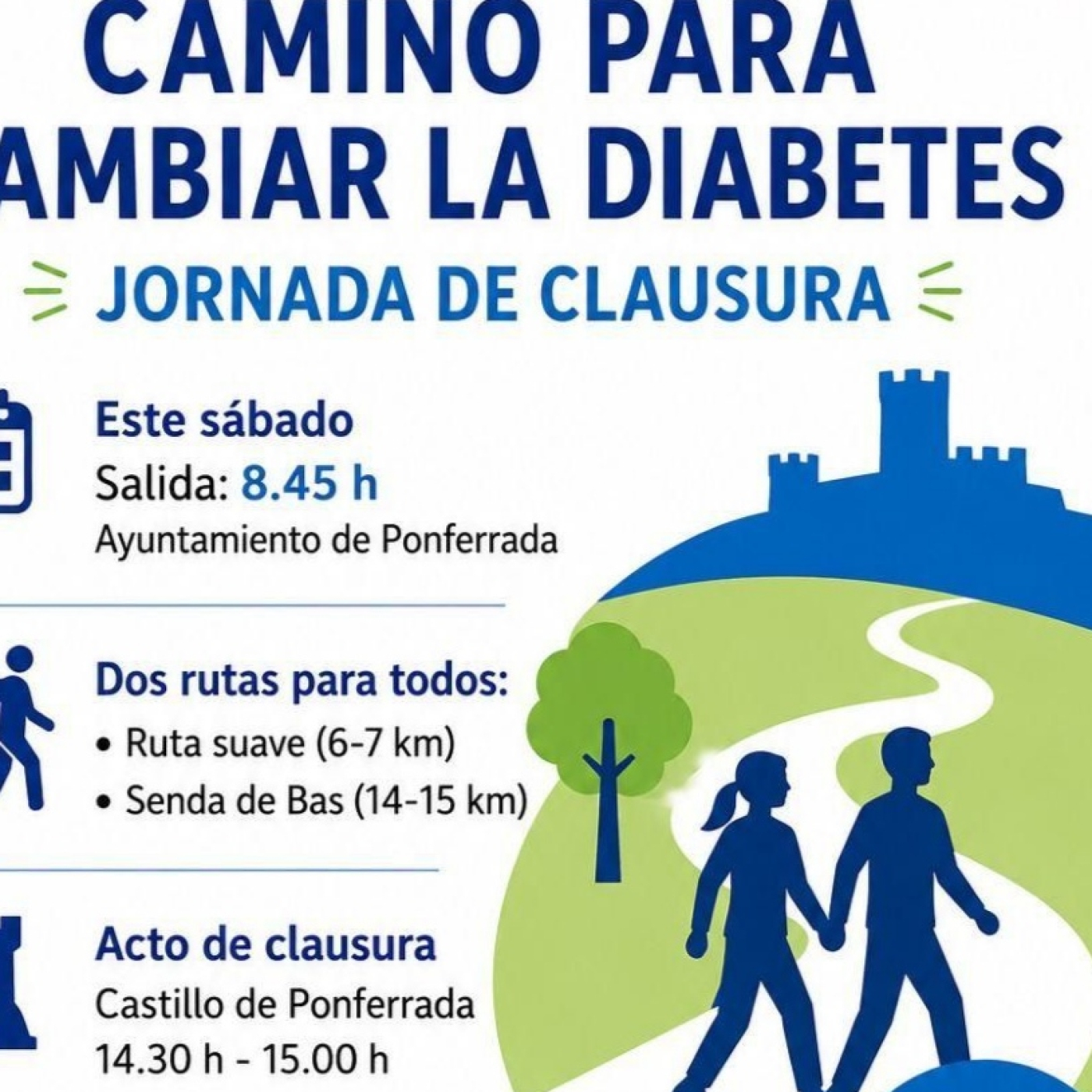 Enma López es nutricionista y organizadora de Camino para Cambiar la Diabetes que mañana se clausura en Ponferrada.