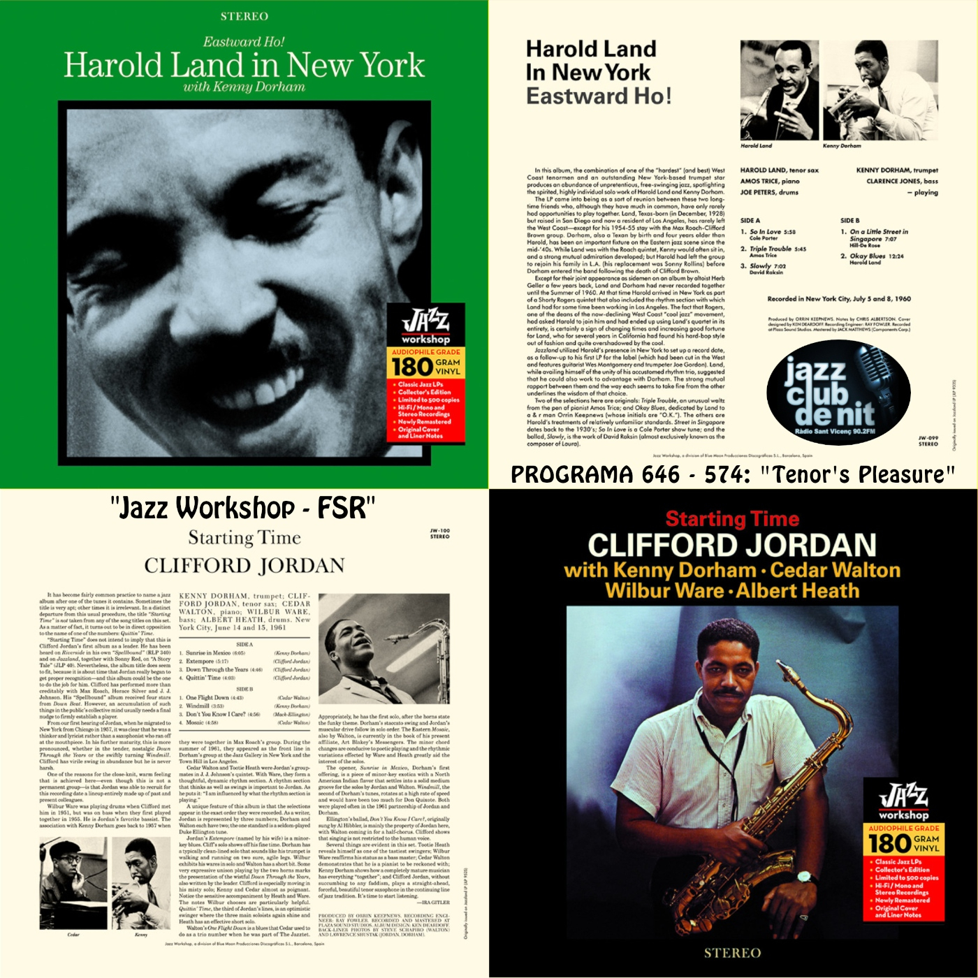 Programa 646 - 547 FSR: Clifford Jordan, Harold Land episode artwork