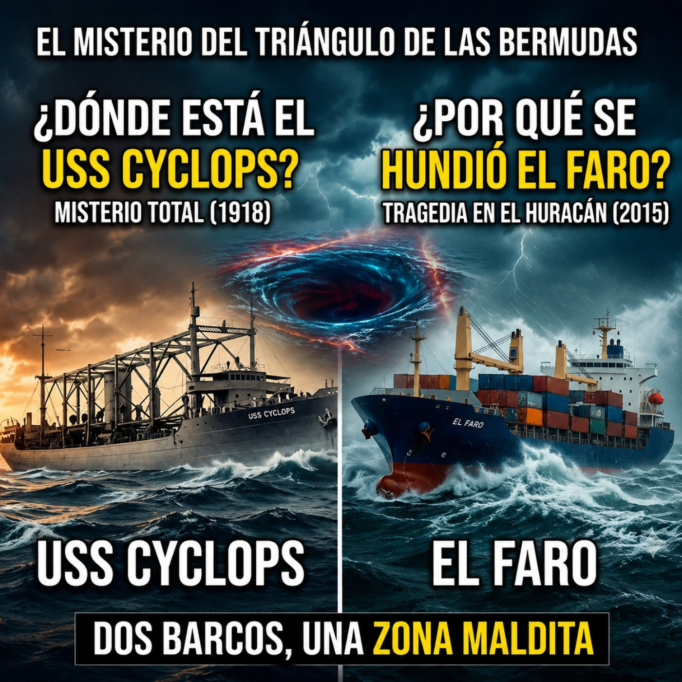 Tragedias en las Bermudas: El enigma del USS Cyclops y el destino de El Faro - Noctámbulos Despiertos episode artwork
