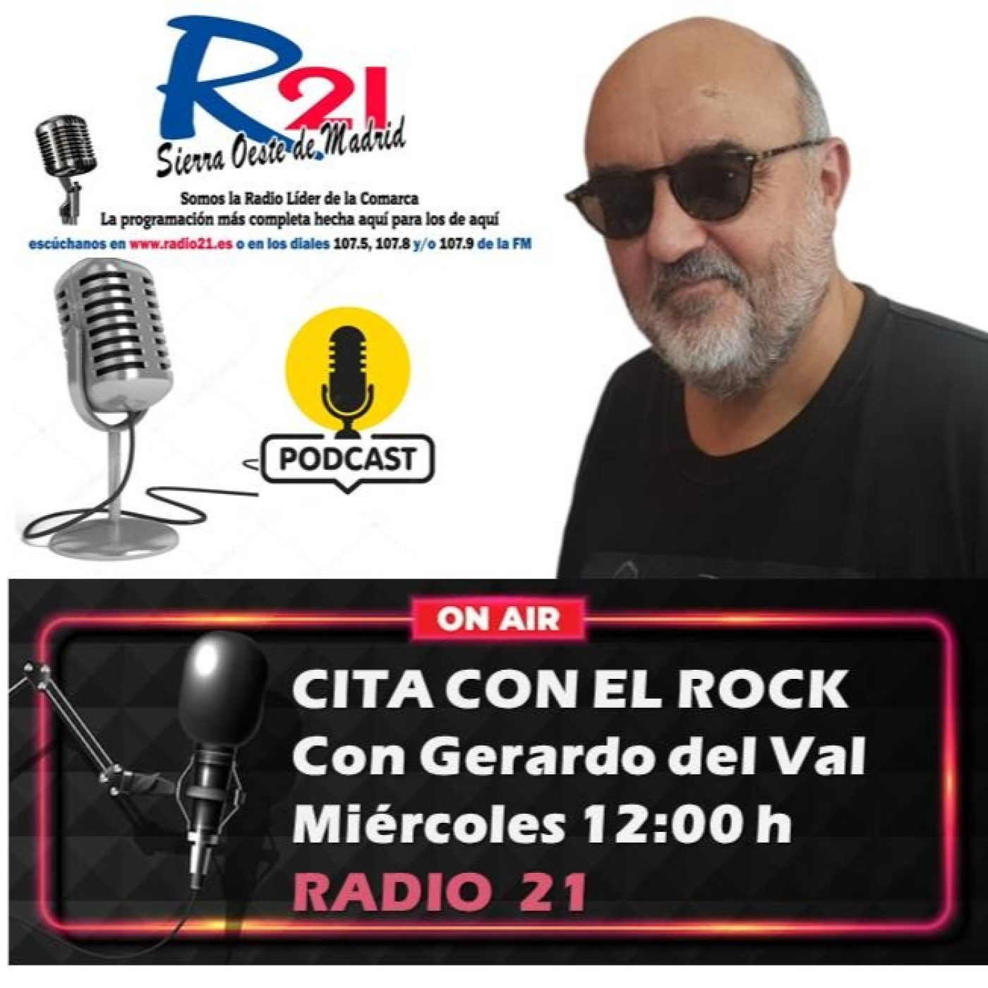 "Cita con el Rock" con Gerardo del Val en Radio 21, 25 de junio 2024. HOy instrumentales. episode artwork