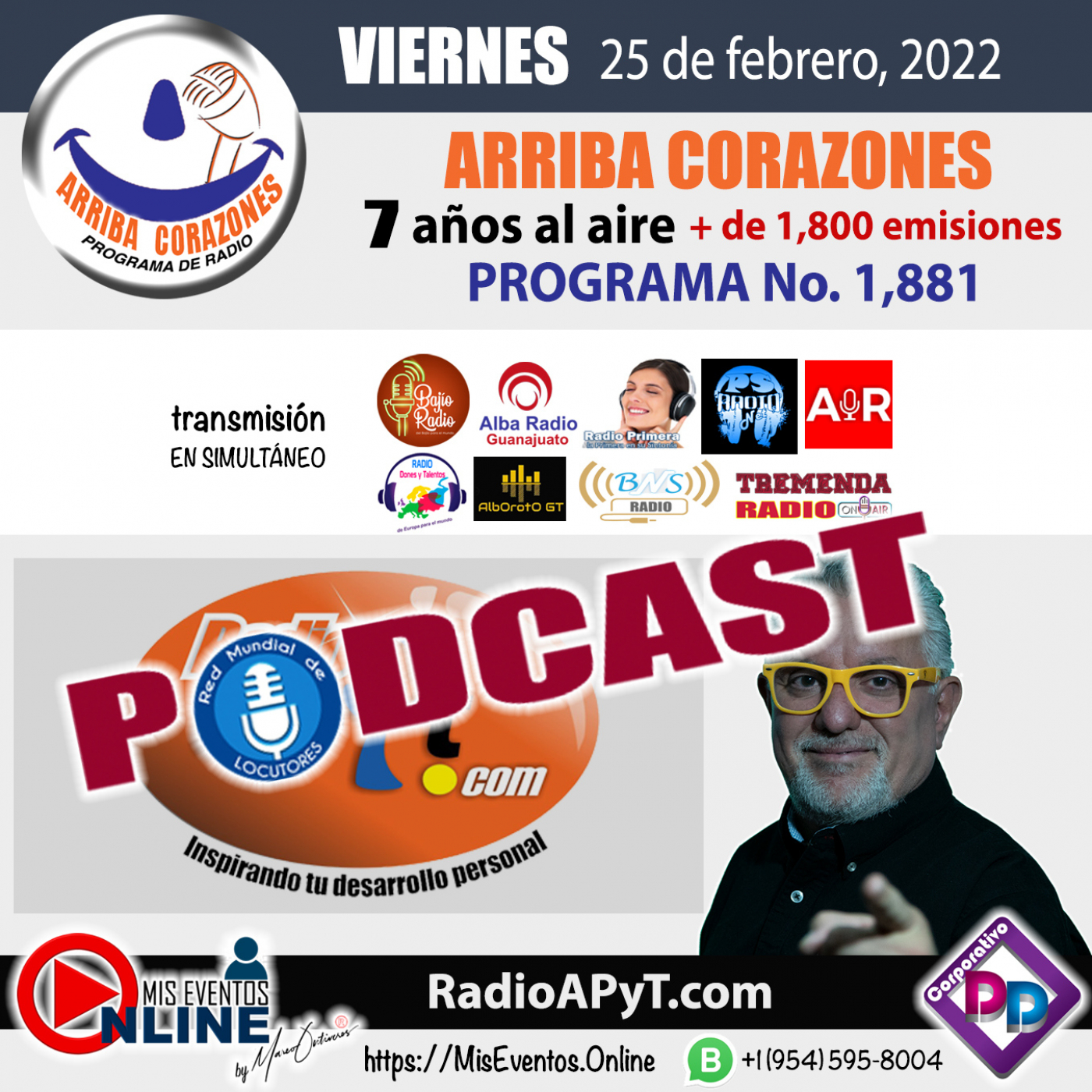 1881-arriba-corazones-2022-02-25-VIERNES-LoMejorDeLaSemana episode artwork