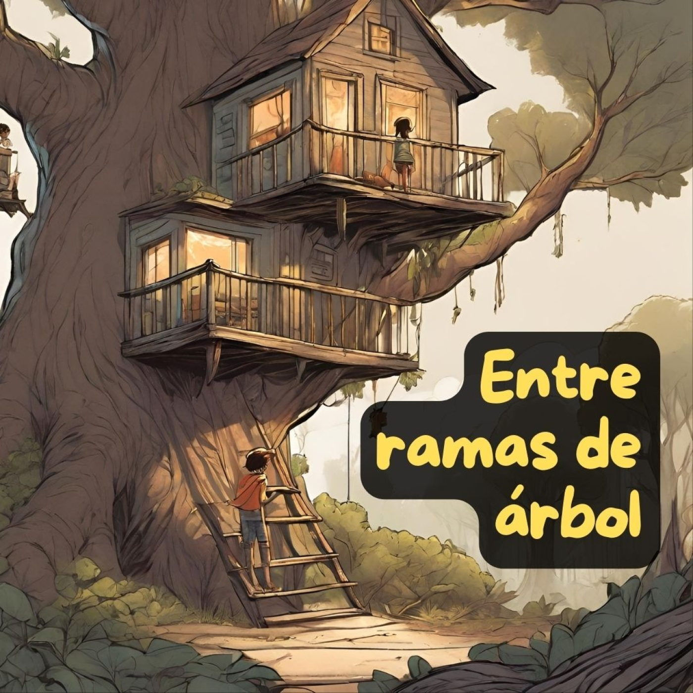 Entre ramas de árbol