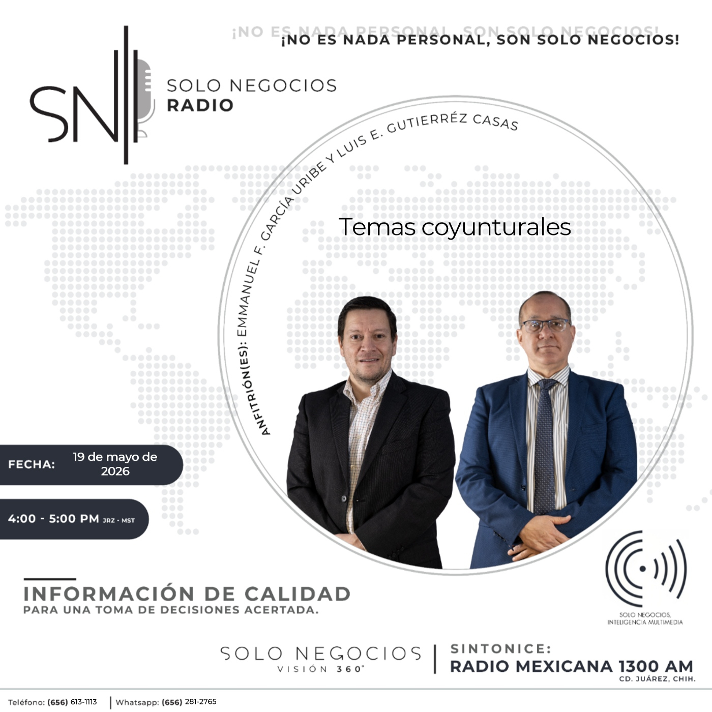 [SNR-19/05/2026] Temas coyunturales