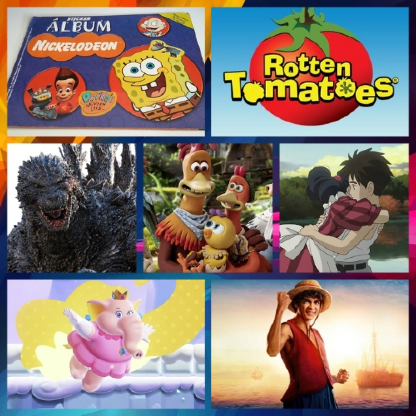 Calcomanias, (Rotten Tomatoes) MCU's Top 10, Godzilla Minus One, Chicken Run 2, Mario Wonder, One Piece & MORE...