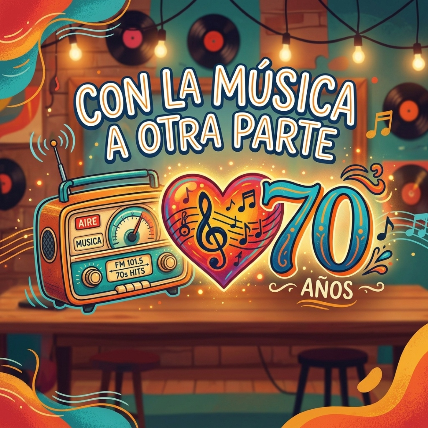 Con la música a otra parte te lleva a un recorrido por la música de los 70. 19-08-2026. episode artwork