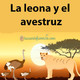 La leona y el avestruz