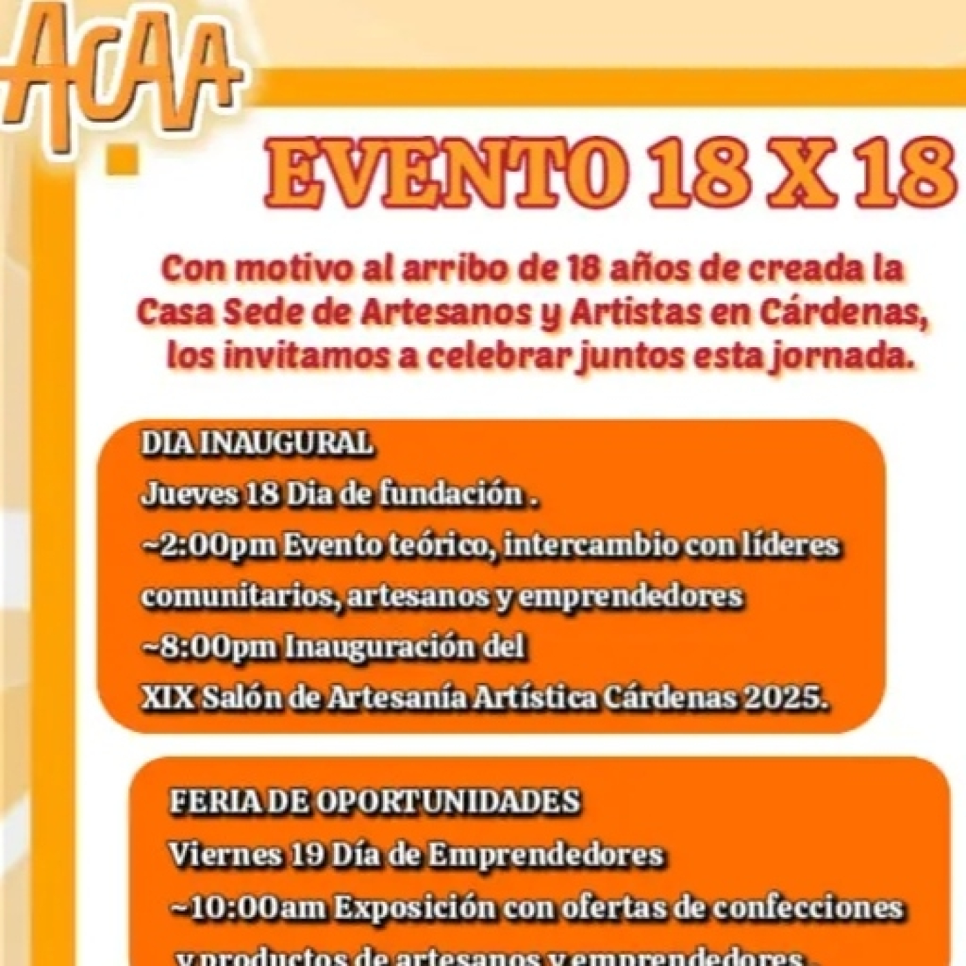 Cárdenas: Se prepara la ACAA para aniversario 18 episode artwork