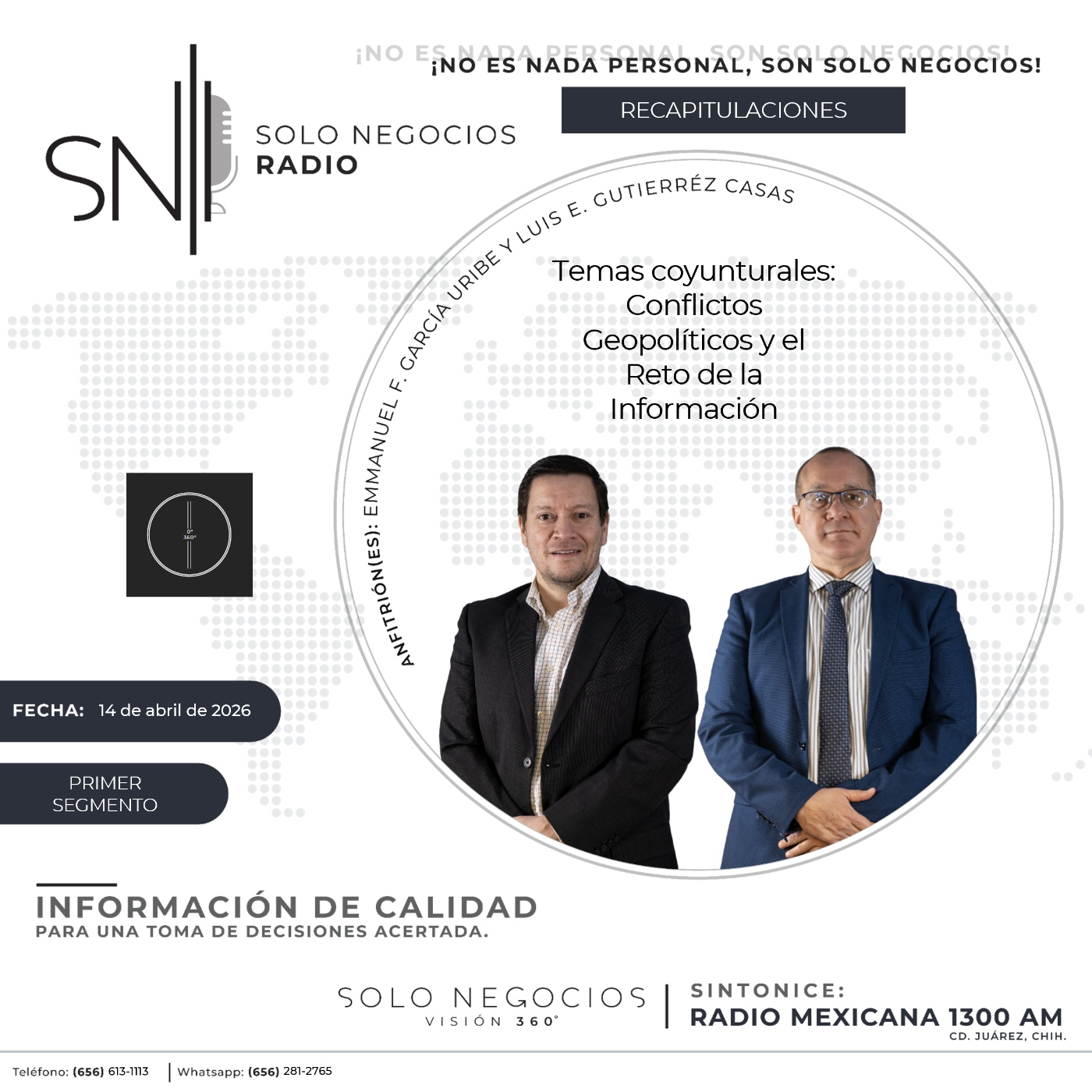 [SNR] Primer segmento de Solo Negocios Radio del 14 de abril de 2026 episode artwork