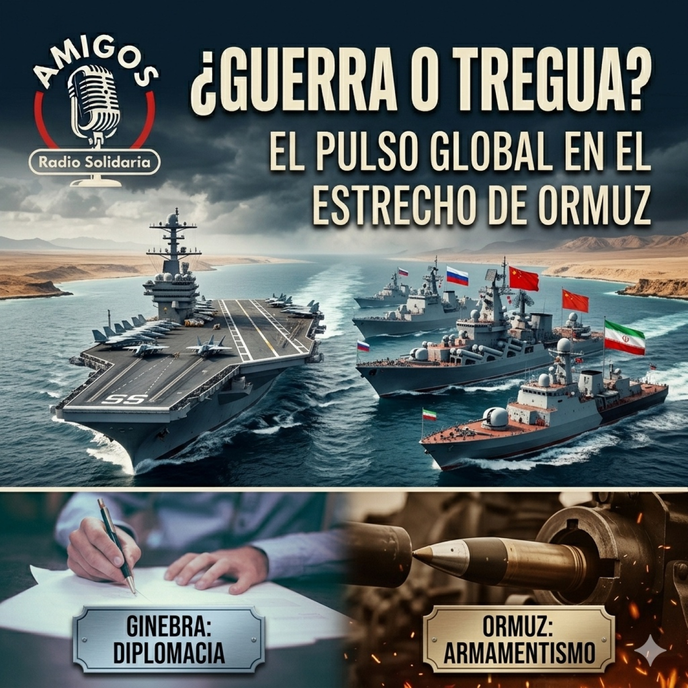 Guerra en el Estrecho de Ormuz: ¿paz real o tregua para cargar armas? (18/02/2026) — Meditaciones Cristianas cover