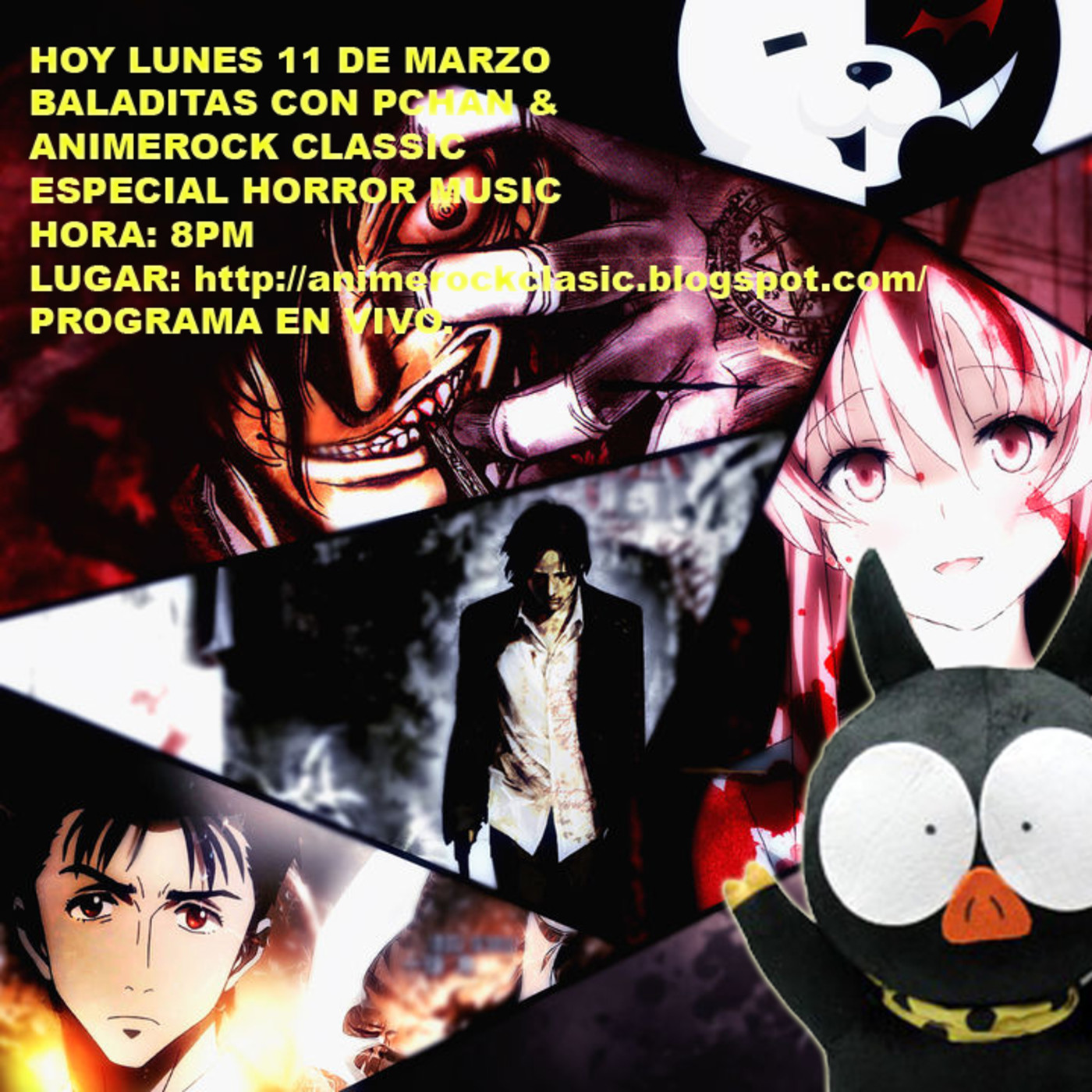 Animerock Classic & Baladitas con pchan 11 de marzo del 2019 episode artwork