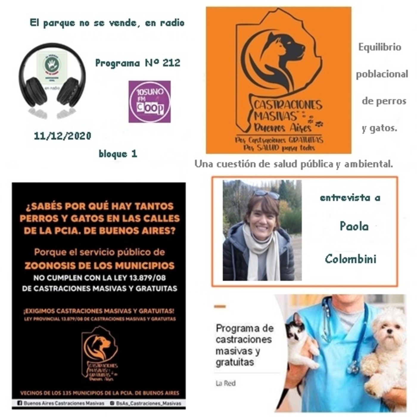 2020 - El parque no se vende, en radio