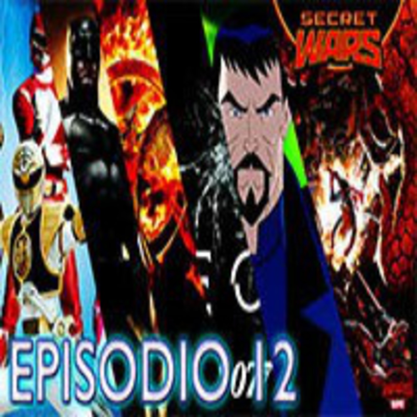 Episodio 12 - Power Rangers / Batman v Superman / Juegos del Hambre / 007 / JL: Gods and Monsters / Secret Wars episode artwork
