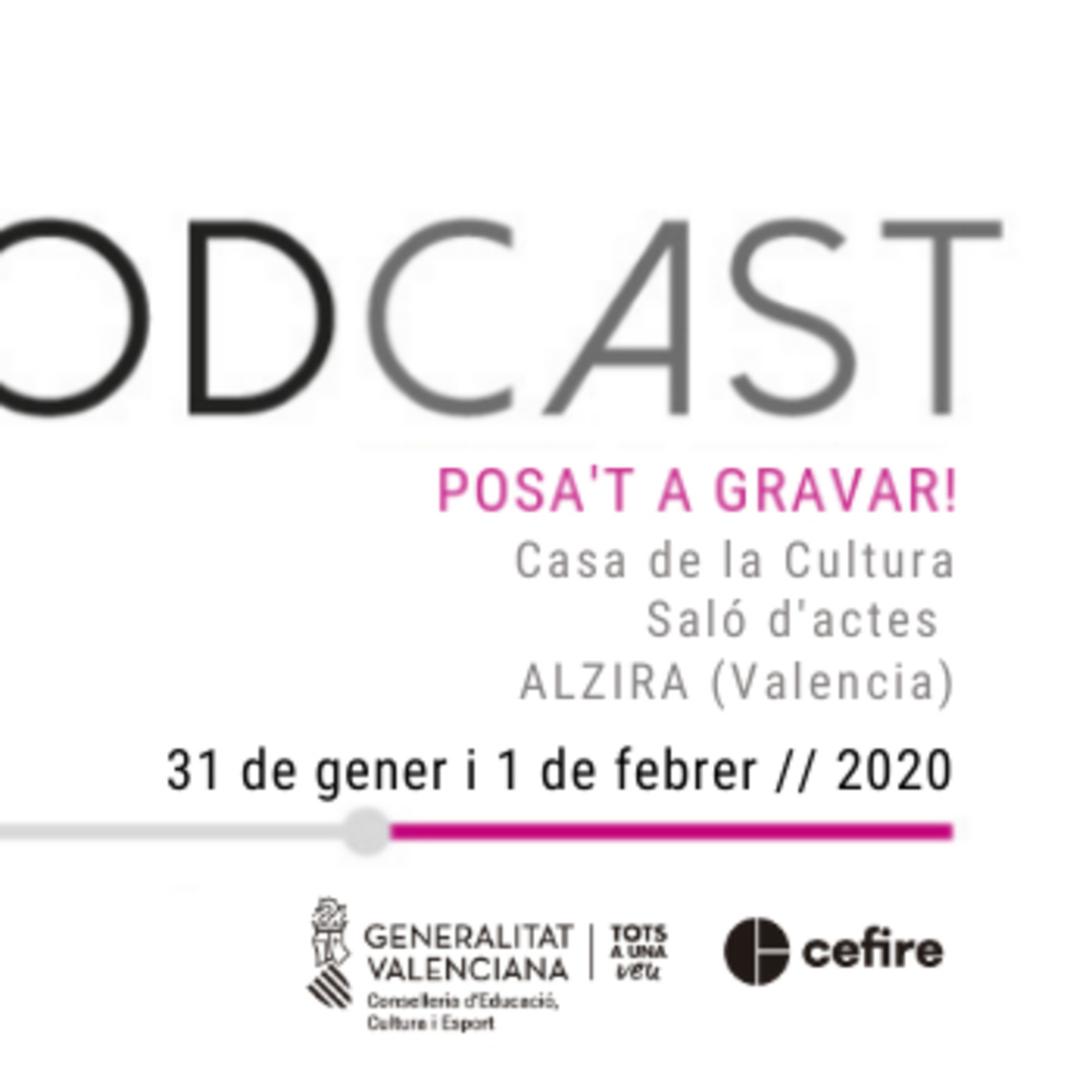 JPODCAST. Posa\'t a gravar // Alzira - 30 gener