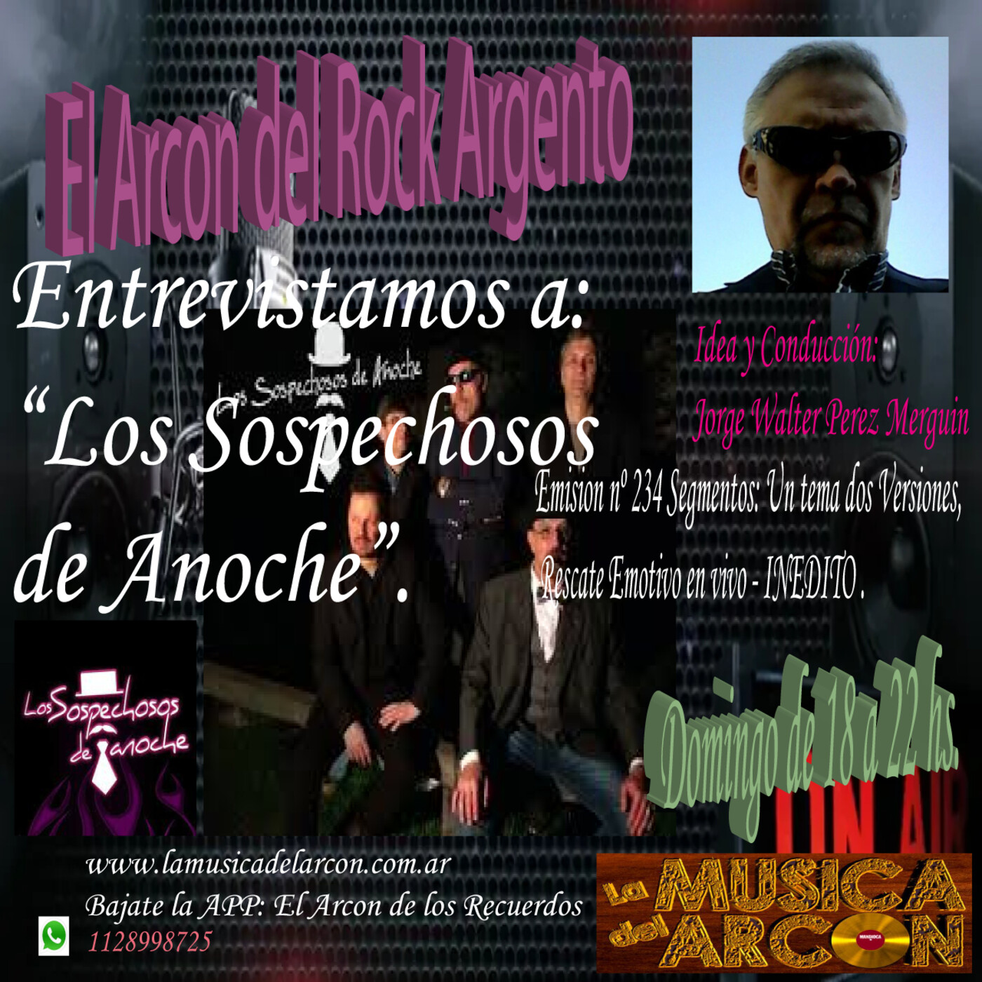 El Arcón del Rock Argento - Emisión nº 234 con Los Sospechosos de Anoche - 09/05/2021 episode artwork