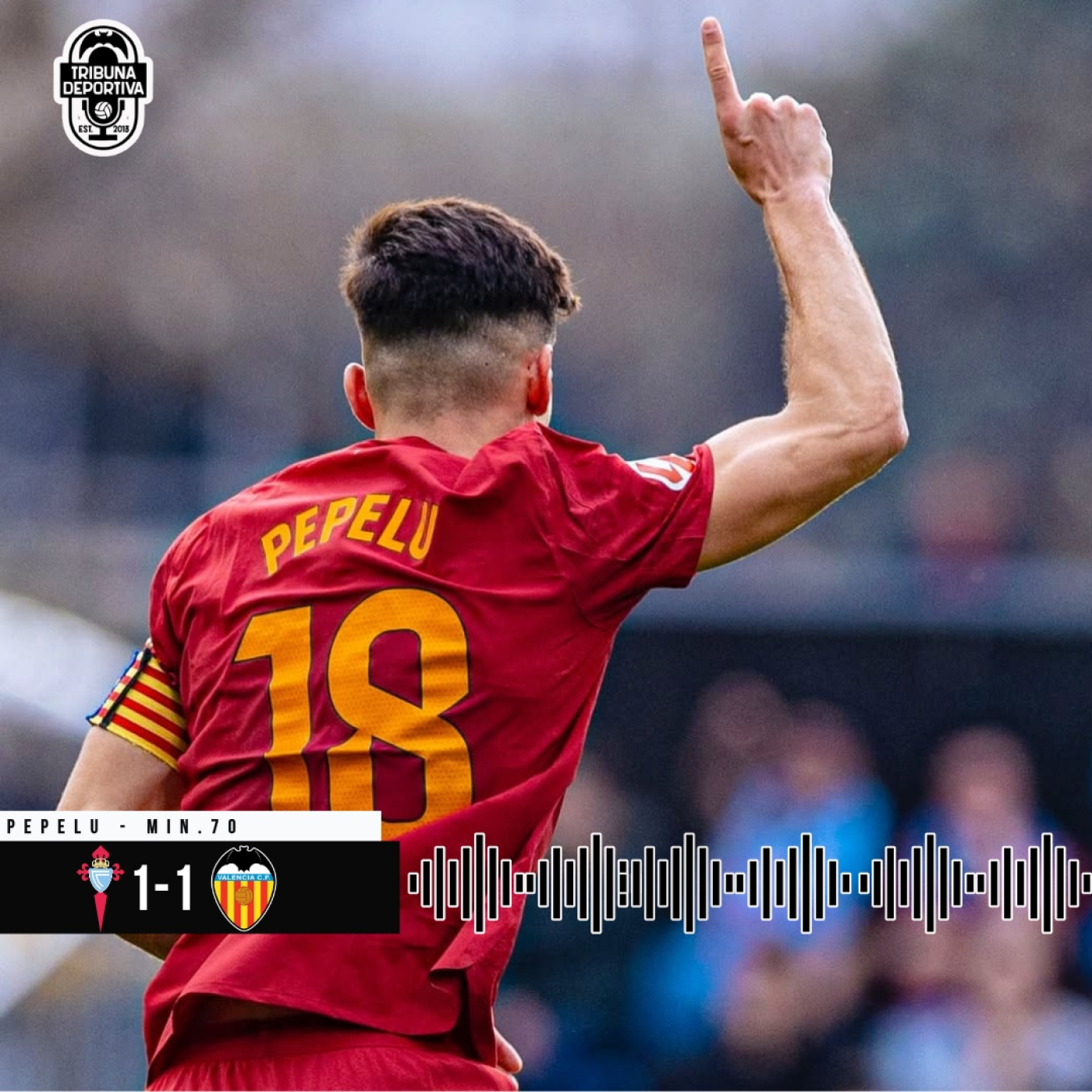 GOL | Pepelu RC Celta 2 -1 Valencia CF J18