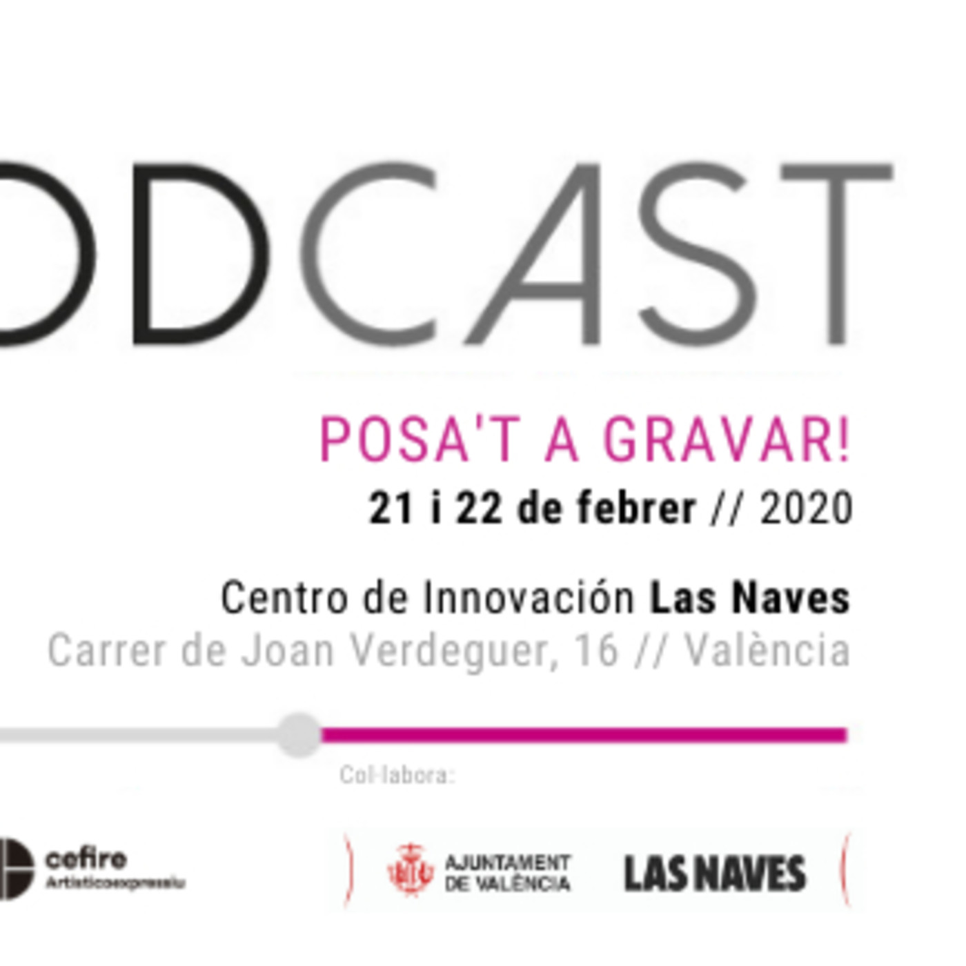 Jpodcast: posa\'t a gravar! València 2020