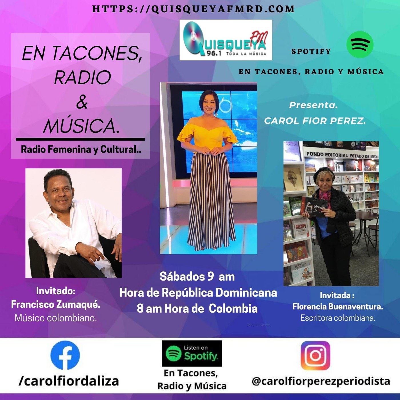 En Tacones, Radio y Música.