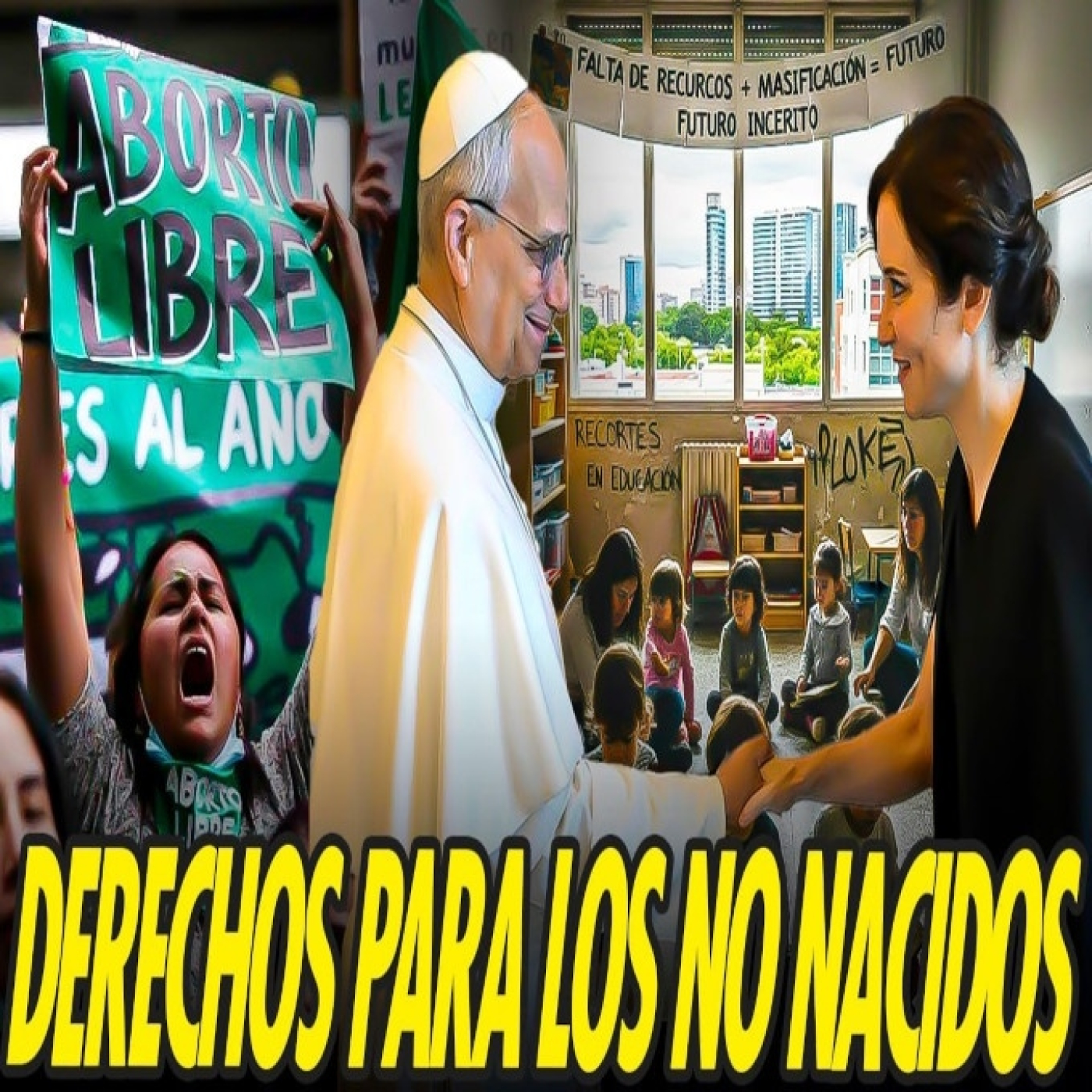 AYUSO VISITA AL PAPA Y OFRECE DERECHOS A LOS NO NACIDOS, MIENTRAS SE LOS QUITA A LOS NIÑOS NACIDOS