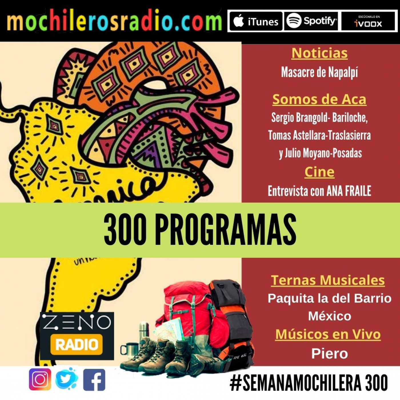Mochileros 300 - 22 de Abril 2022 episode artwork