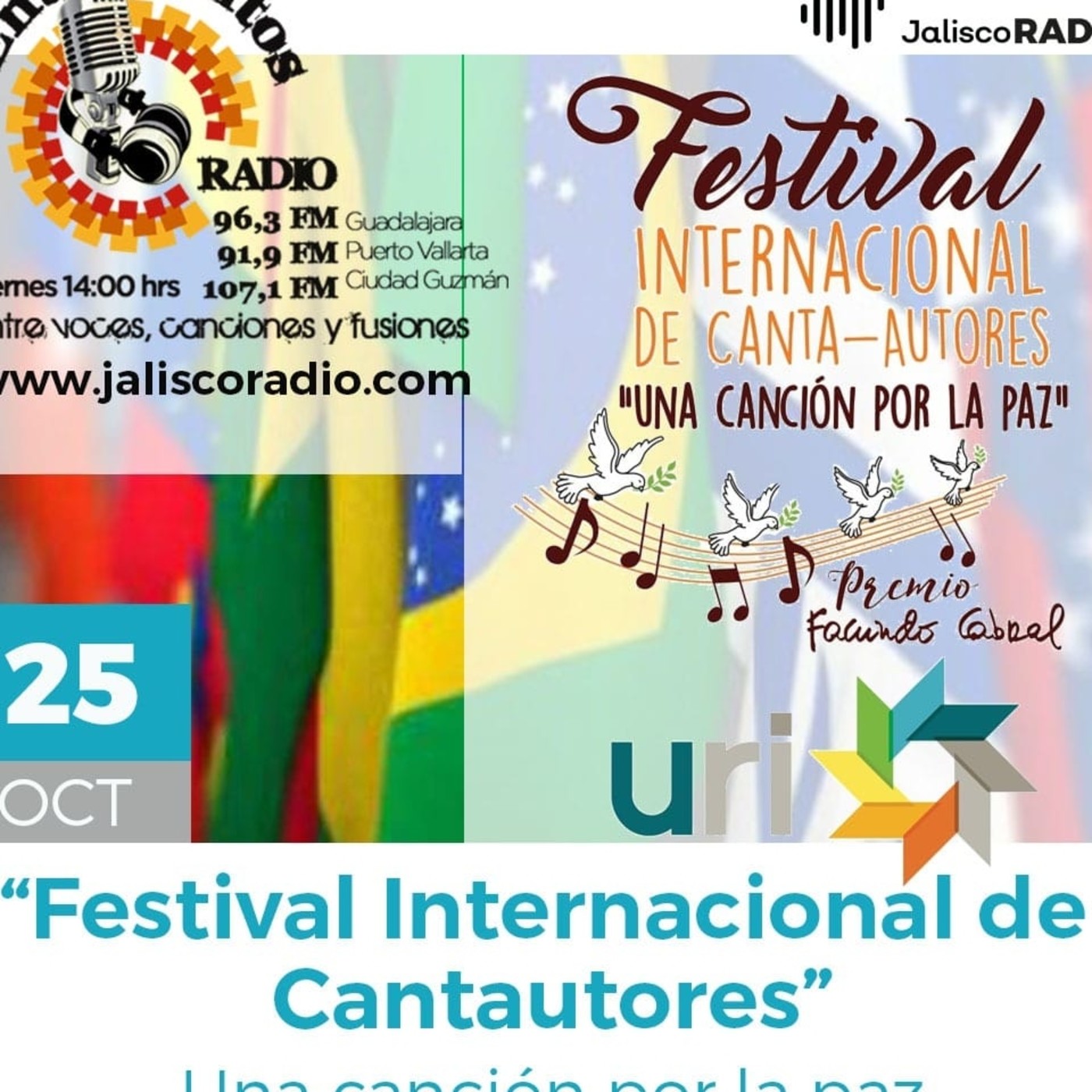 Programa Entrecantos 25 de octubre, 2019: Festival Internacional de Cantautores "Una canción por la paz" episode artwork