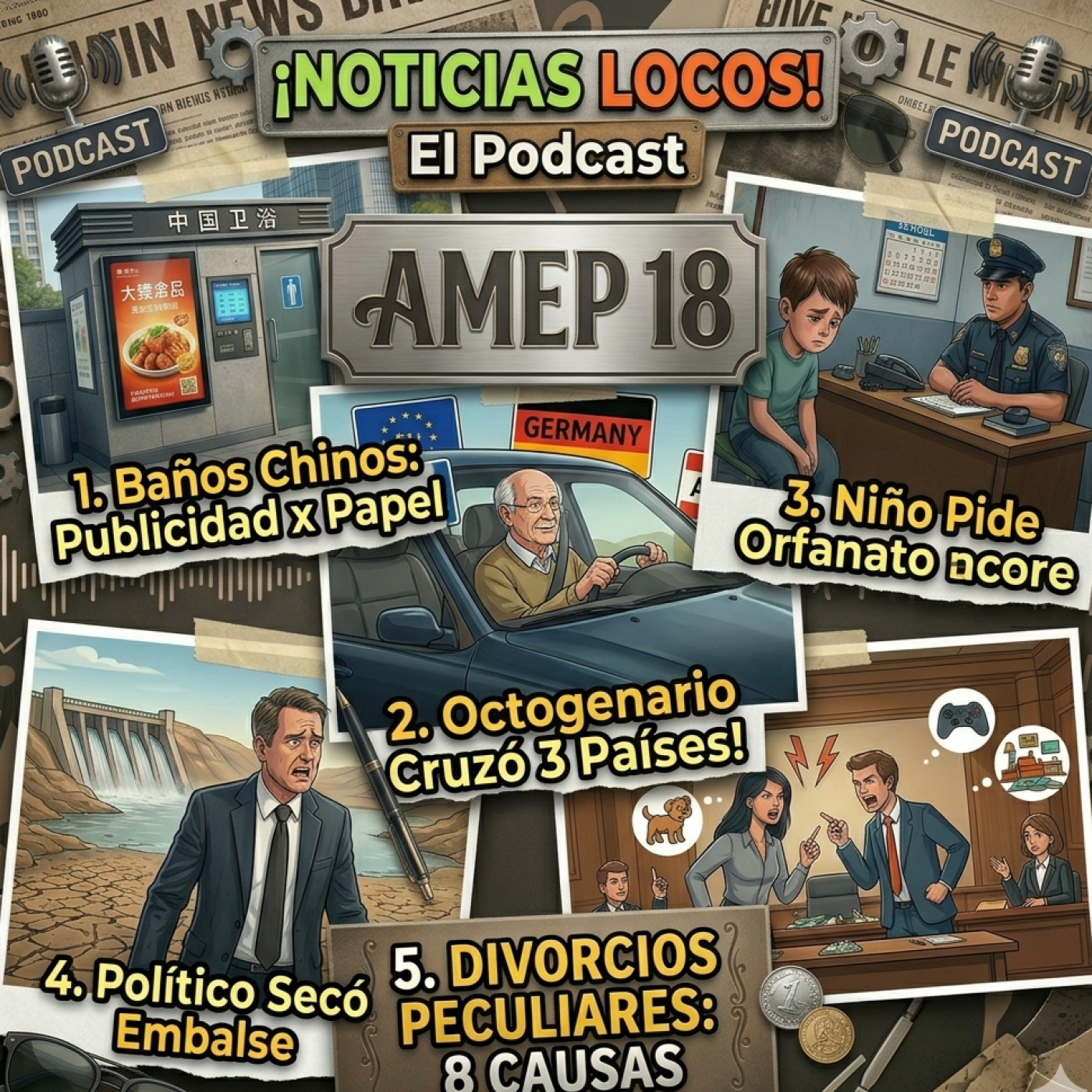 1X17 Esta semana nos hemos propuesto seguir siendo tu despertador favorito!! Escucha esta divértidas noticias!!!