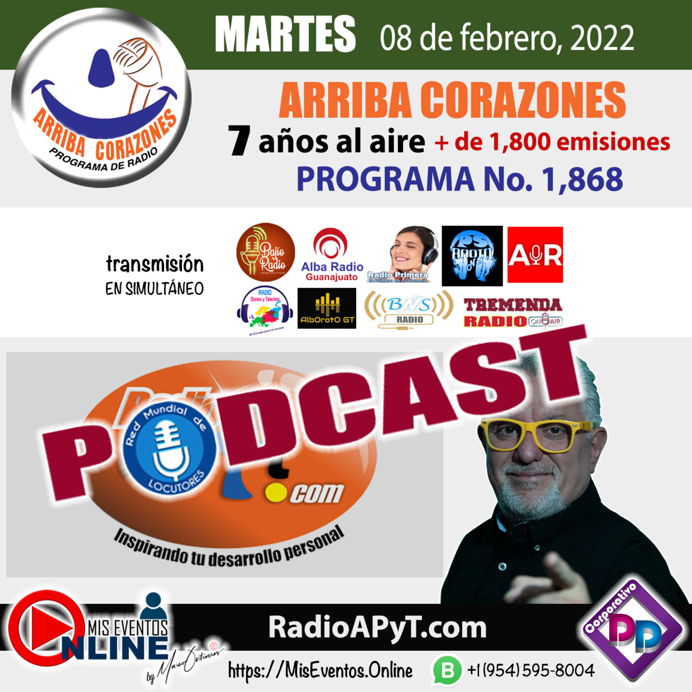 1868-arriba-corazones-2022-02-08-MARTES-Programa03-GrandesExitos-CeliaCruz-LaReinaDeLaSalsa episode artwork