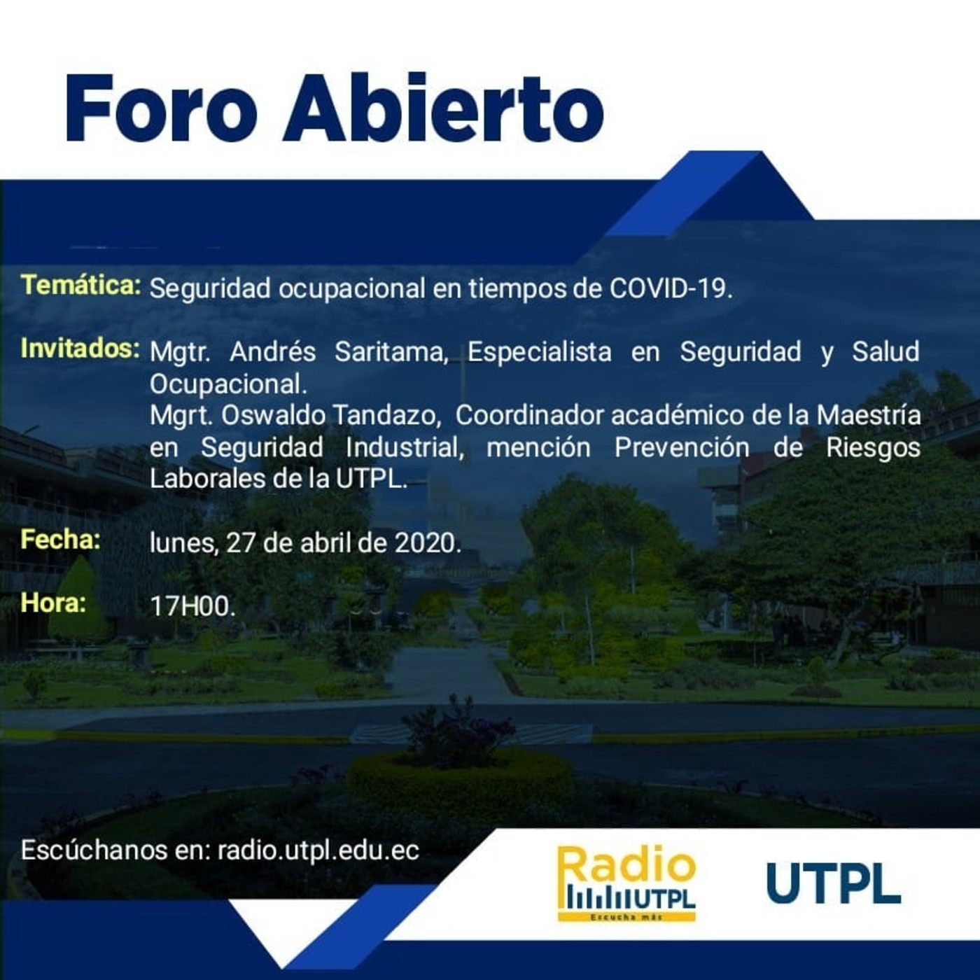 Foro Abierto, primer programa