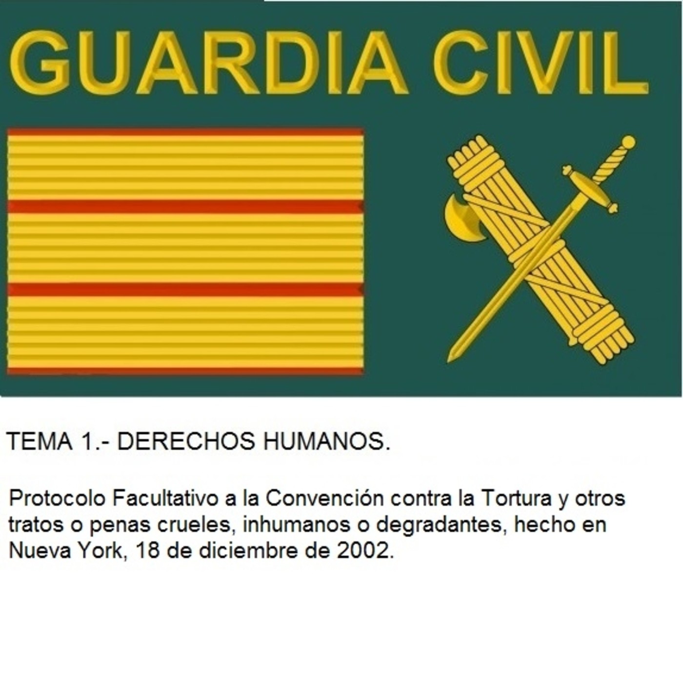 Audio Temario Oposición Guardia Civil.