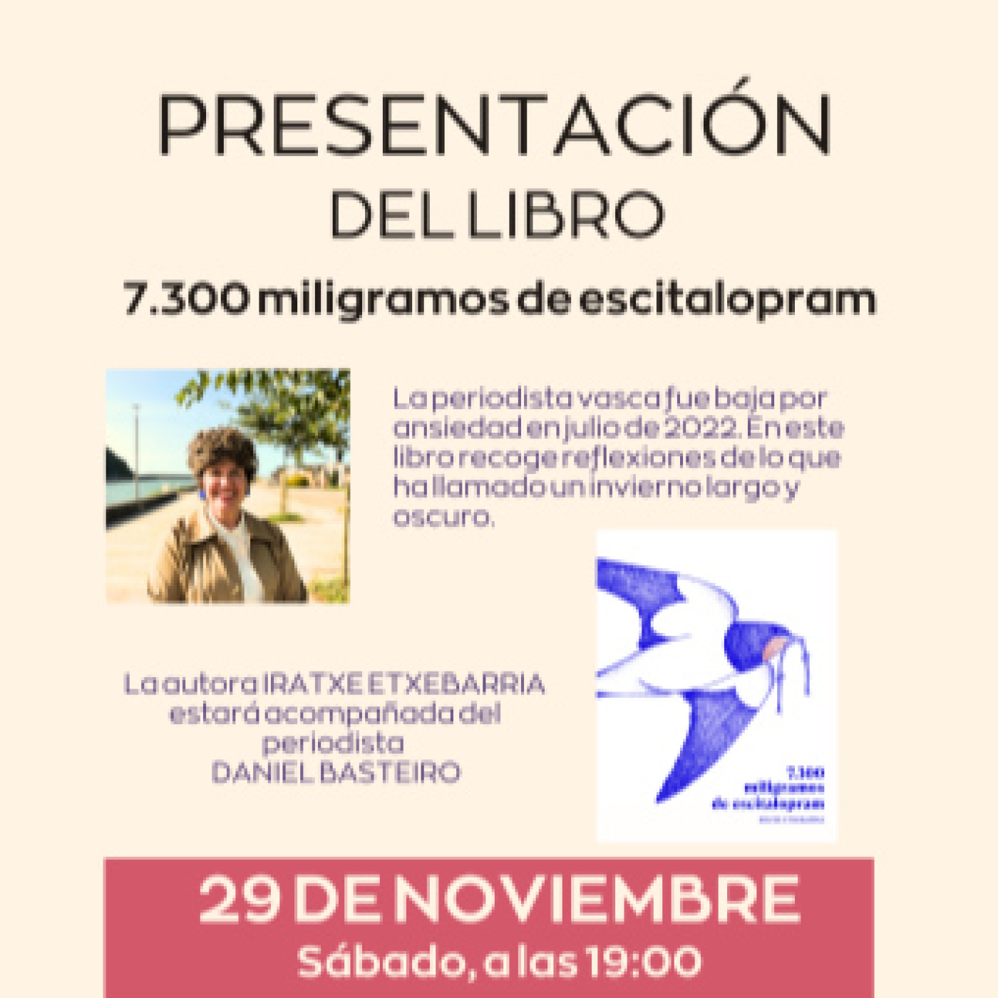 Presentación del libro 7300 miligramos de escitalopram episode artwork